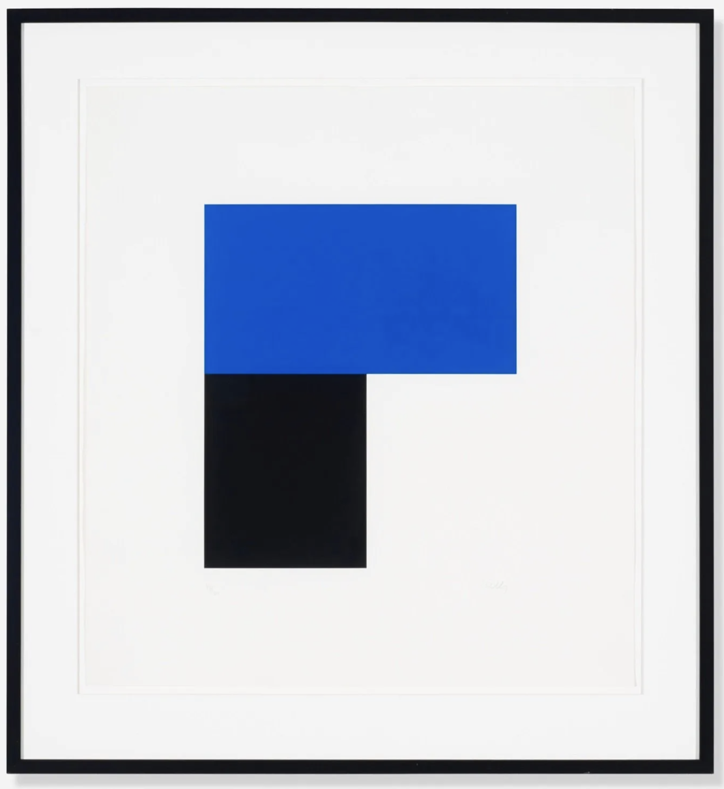 Ellsworth Kelly – Blue with Black II, 1972-74 – Screen-print