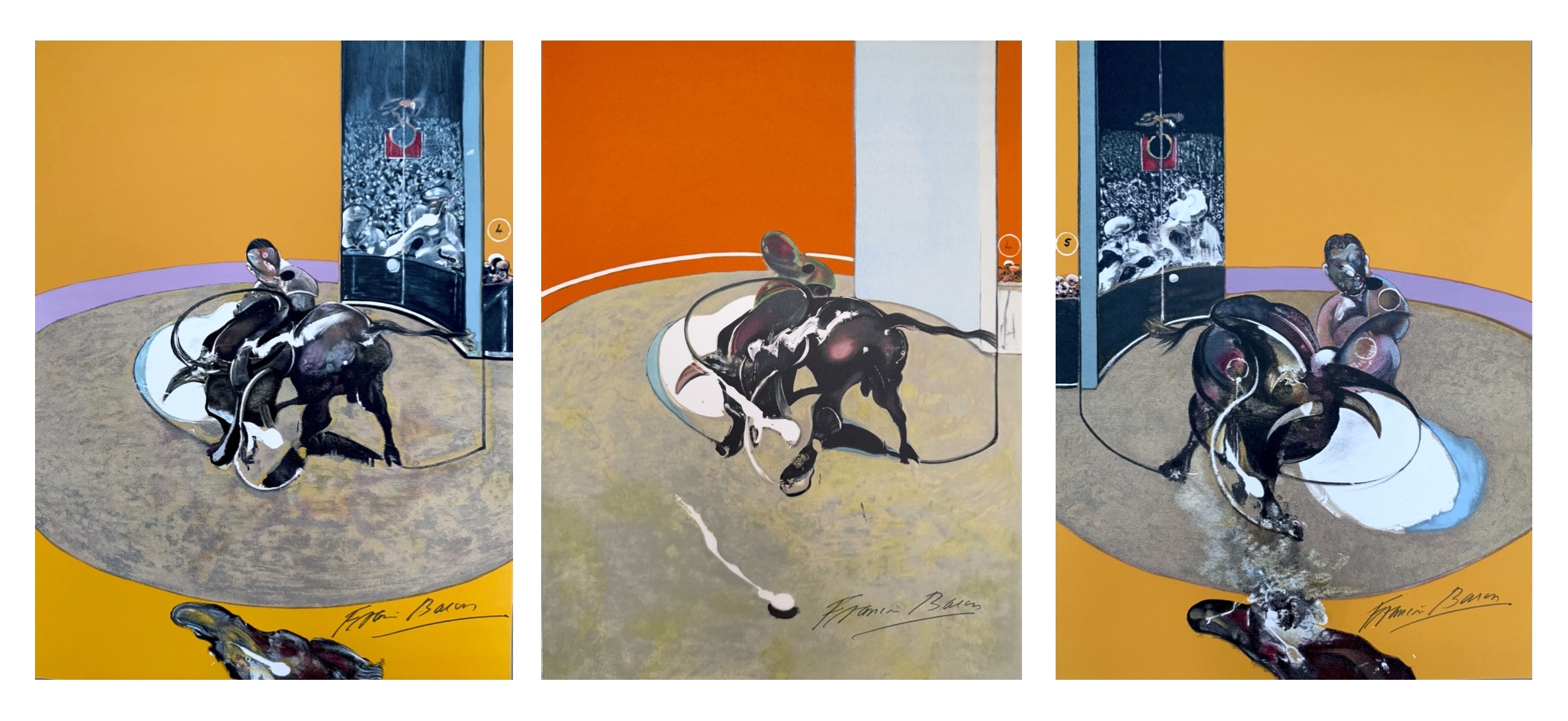 Francis Bacon – Miroir de la Tauromachie, 1990 – Lithograph