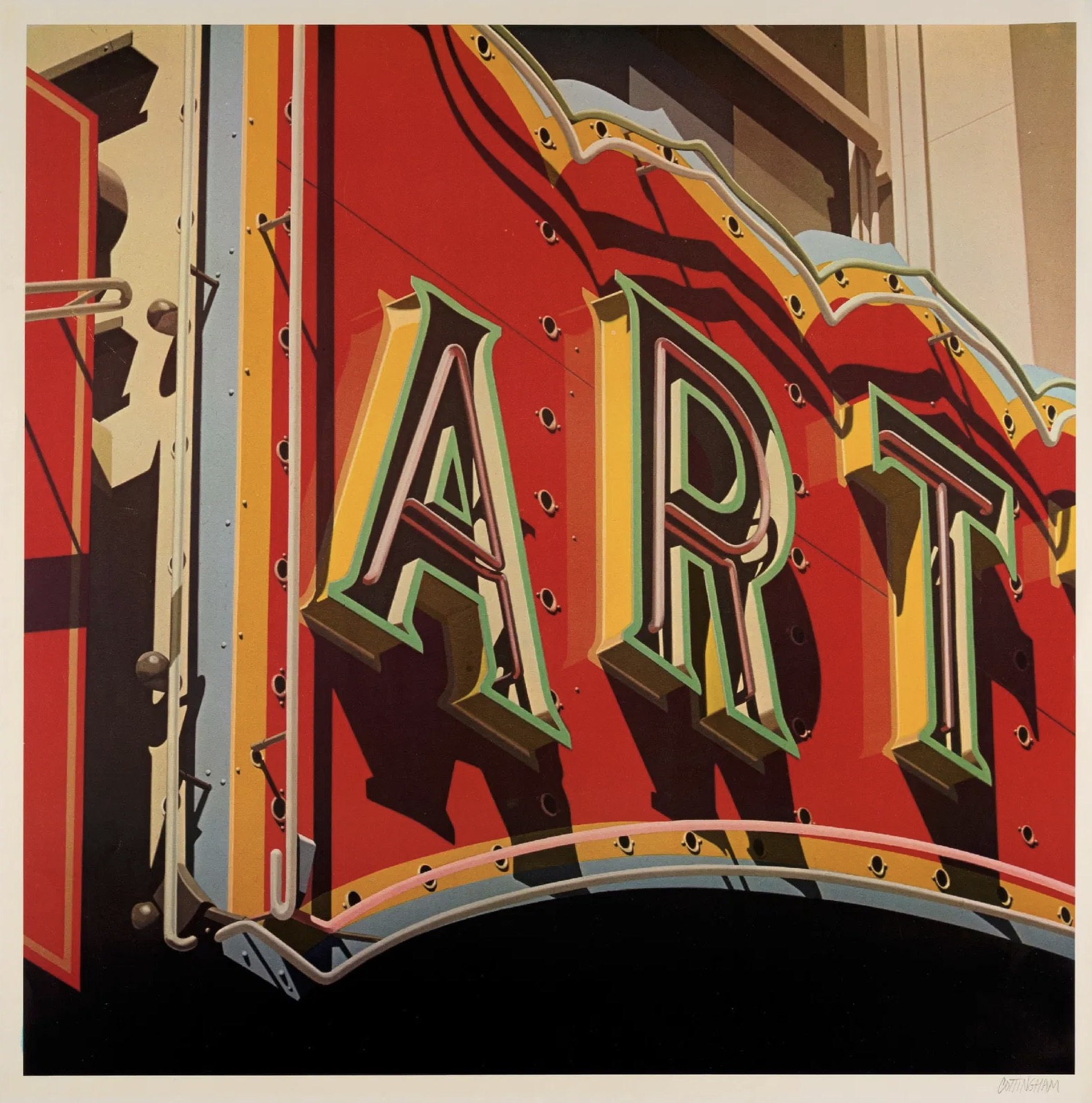 Robert Cottingham – Art, 1973 – Offsetdruck