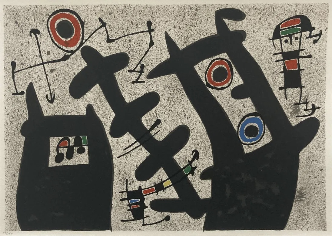 Joan Miró – Le Lezard aux Plumes d'Ord 3, 1971 – Lithographie