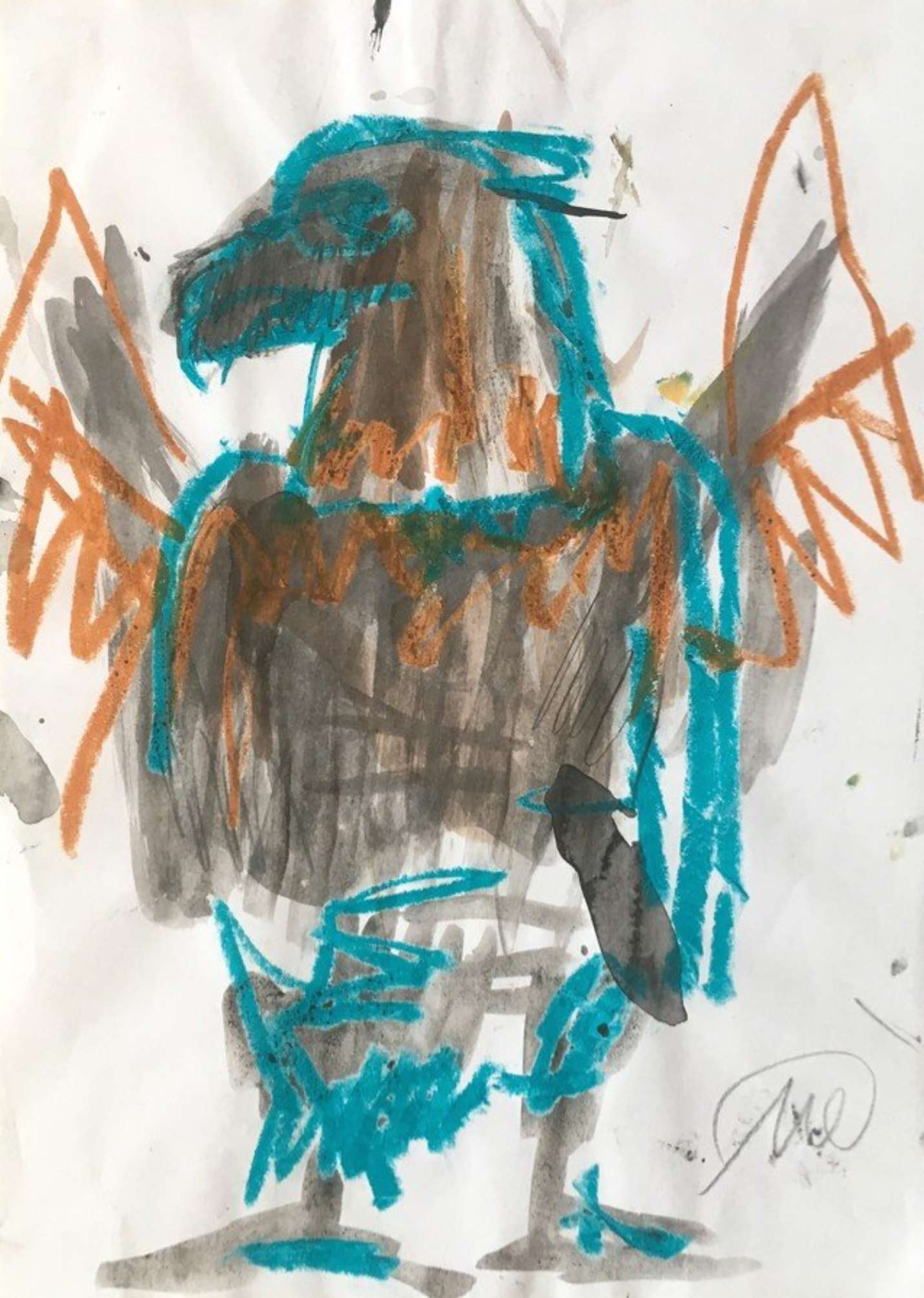 Markus Lupertz – Eagle o.T, 1999-2000 – Técnica mixta