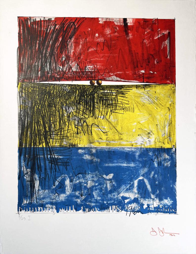 Jasper Johns – Painting with Two Balls I, 1962 – Lithographie