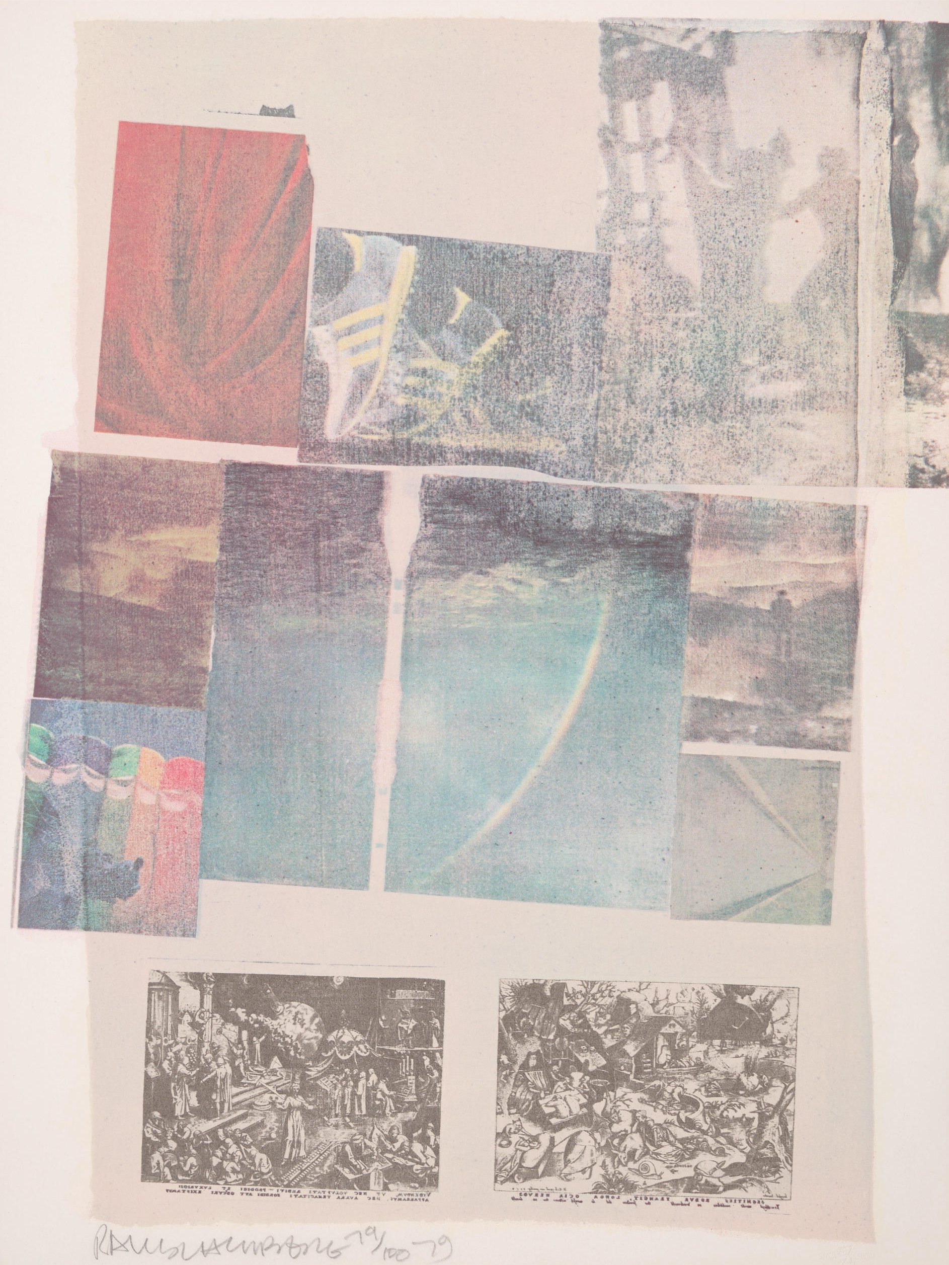 Robert Rauschenberg – People Have Enough Trouble Without Being Intimidated by an Artichoke, 1979 – Collage