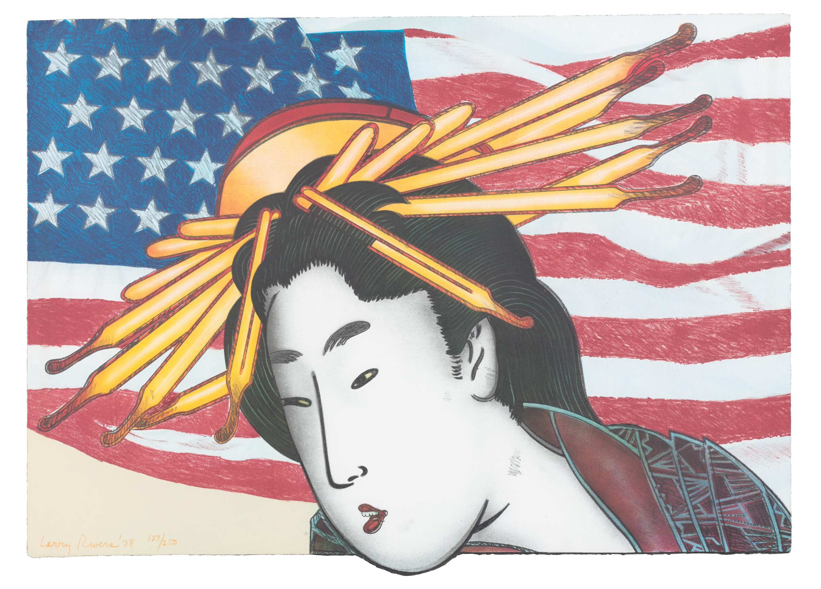 Larry Rivers – Madame Butterfly, from Metropolitan Opera Fine Art I, 1978 – Mixed média