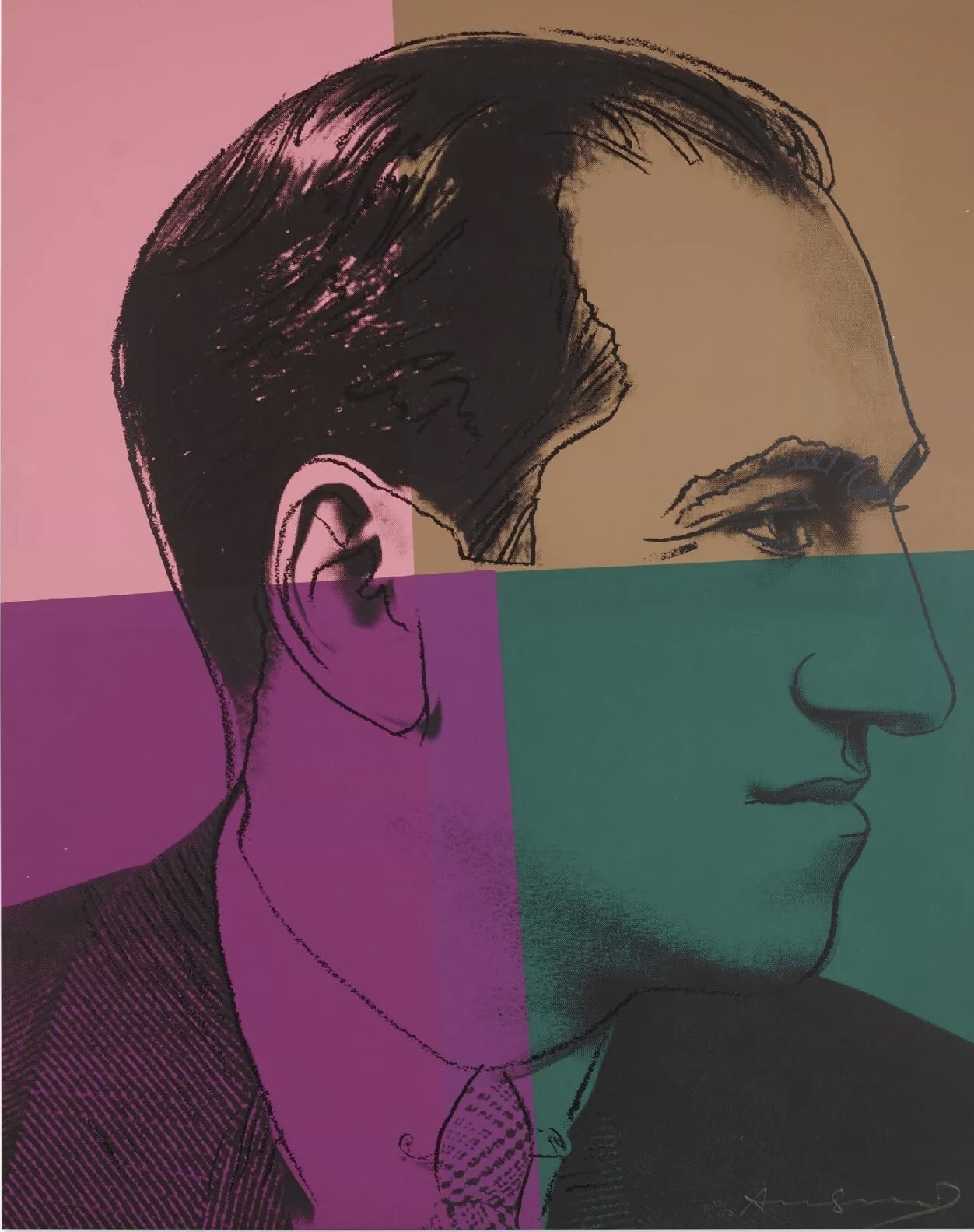 Andy Warhol – George Gershwin, F. & S. IIB.231 (TP), c. 1980 – Screen-print