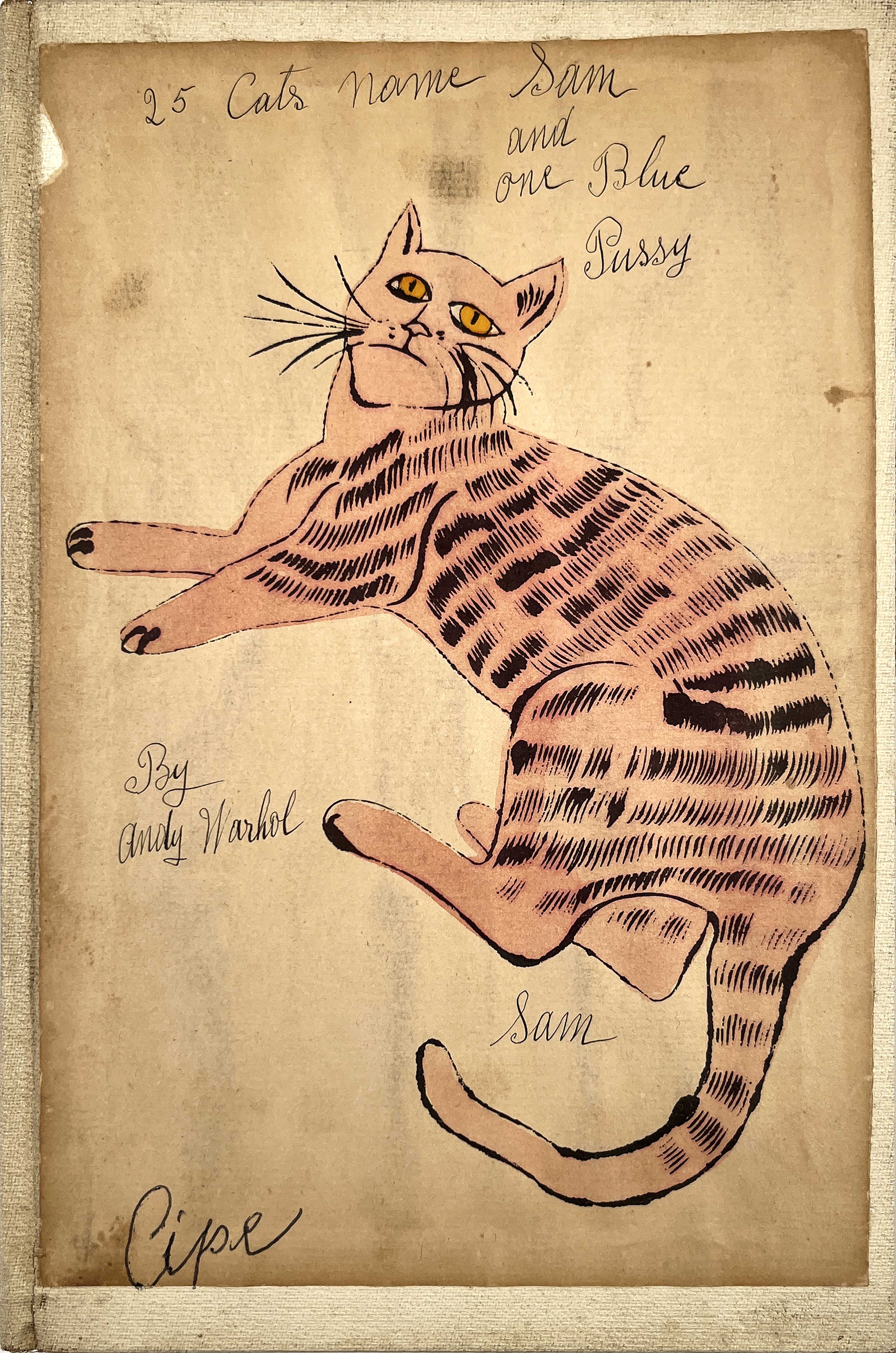 Andy Warhol – 25 Cats Name[d] Sam and One Blue Pussy, Cover, ca. 1954 – Offsetdruck