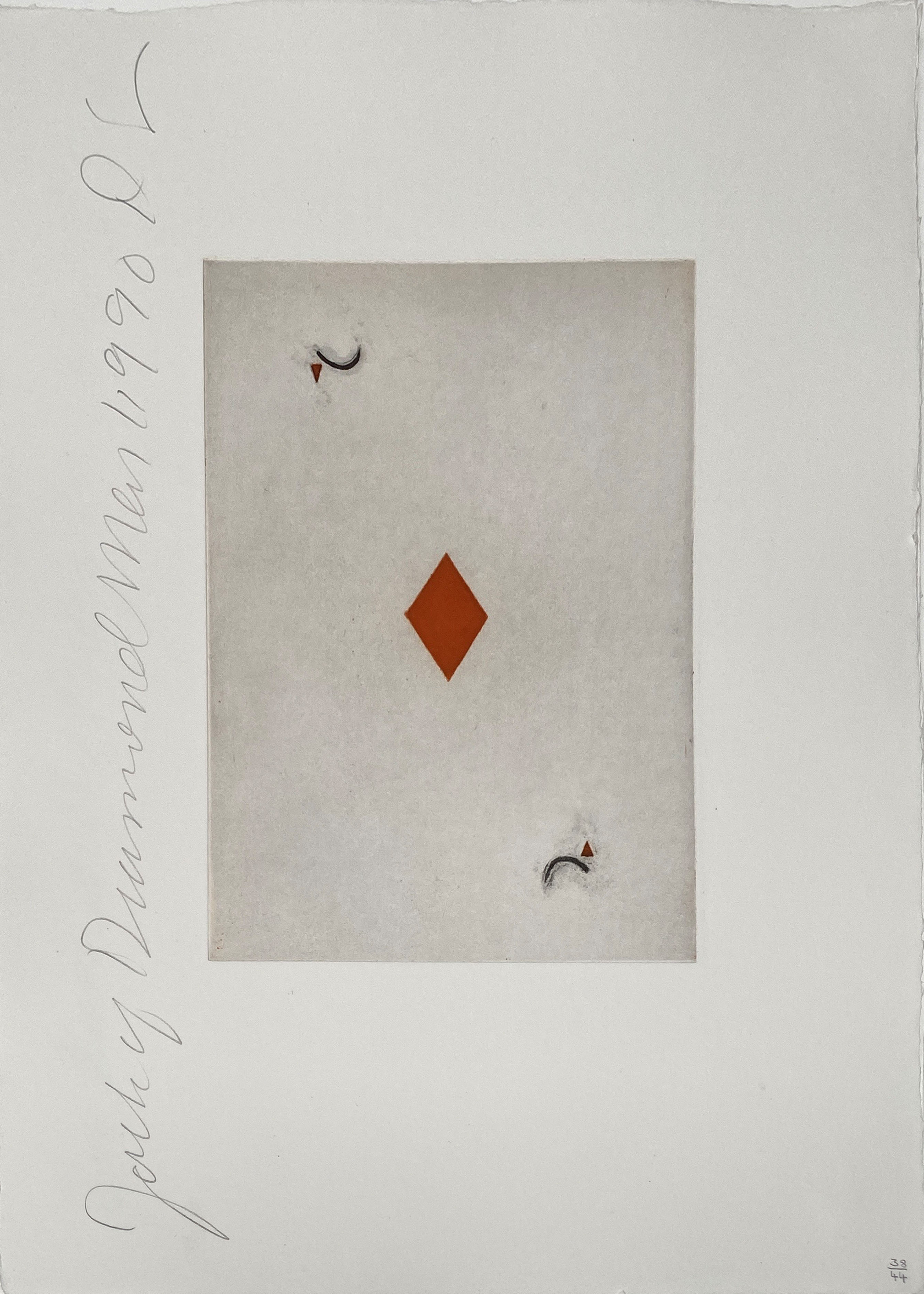 Donald Sultan – Playing Cards (Jack of Diamonds), 1990 – Aquatint