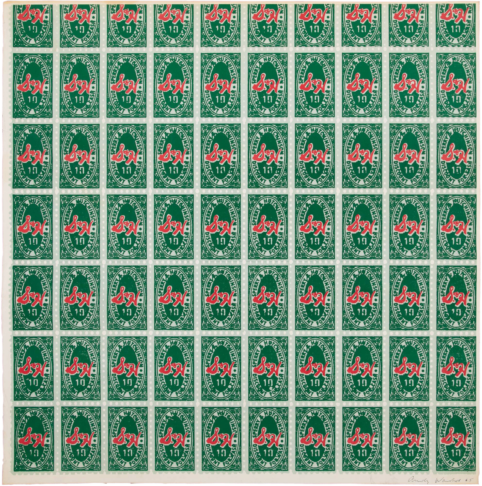 Andy Warhol – S & H Green Stamps, 1965 – Offset Print