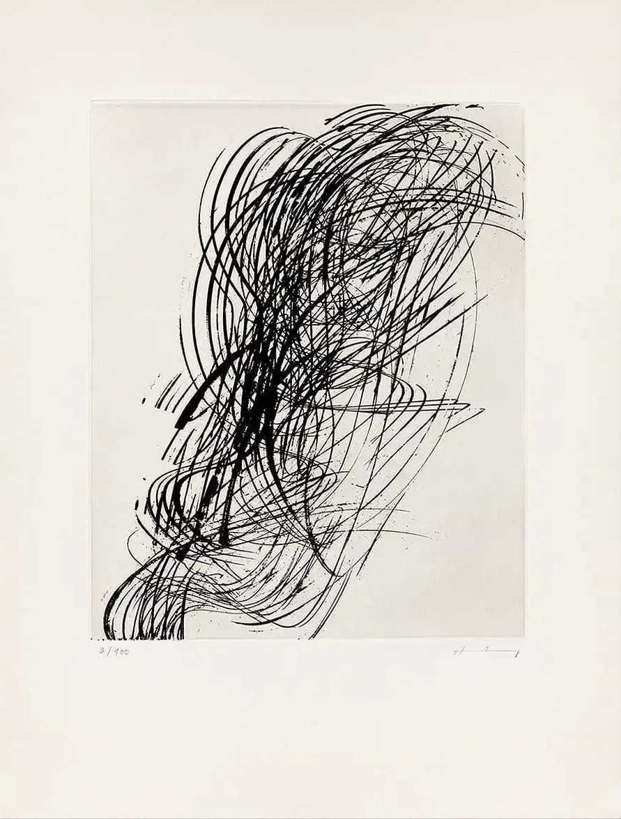 Hans Hartung – G 1973-2, 1973 – Etching