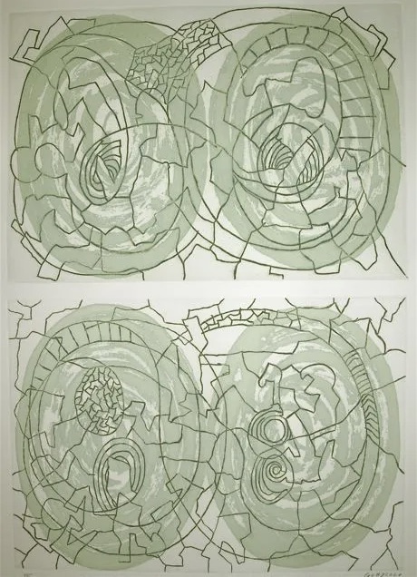 Luis Gordillo – Untitled (Fractured Echoes), 1991 – Aguafuerte