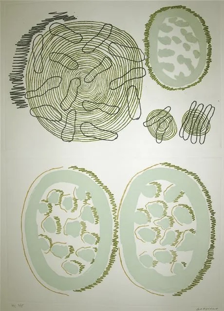 Luis Gordillo – Untitled (Organic Codes), 1991 – Ets