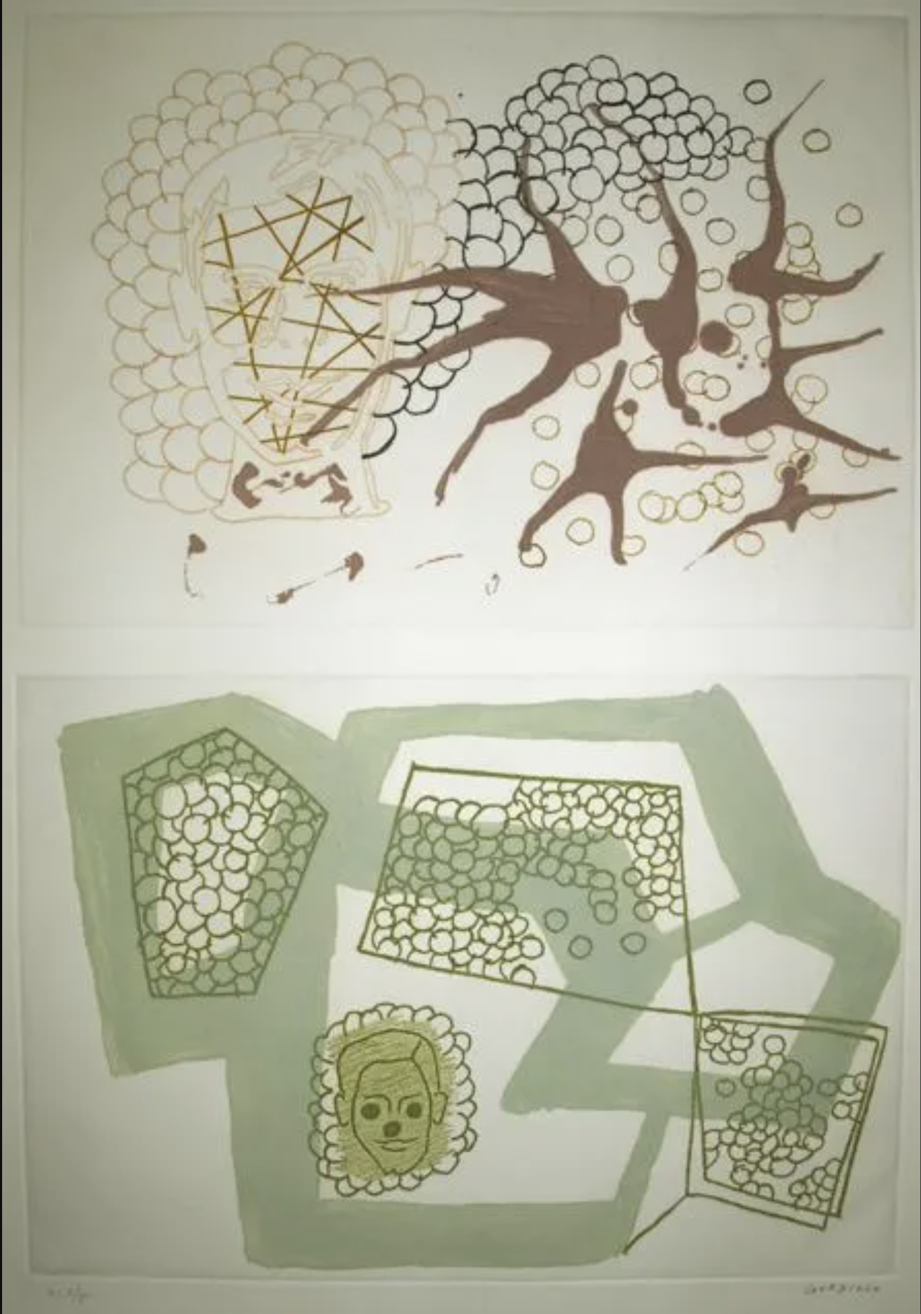 Luis Gordillo – Untitled (Fragmented Memory), 1991 – Aguafuerte