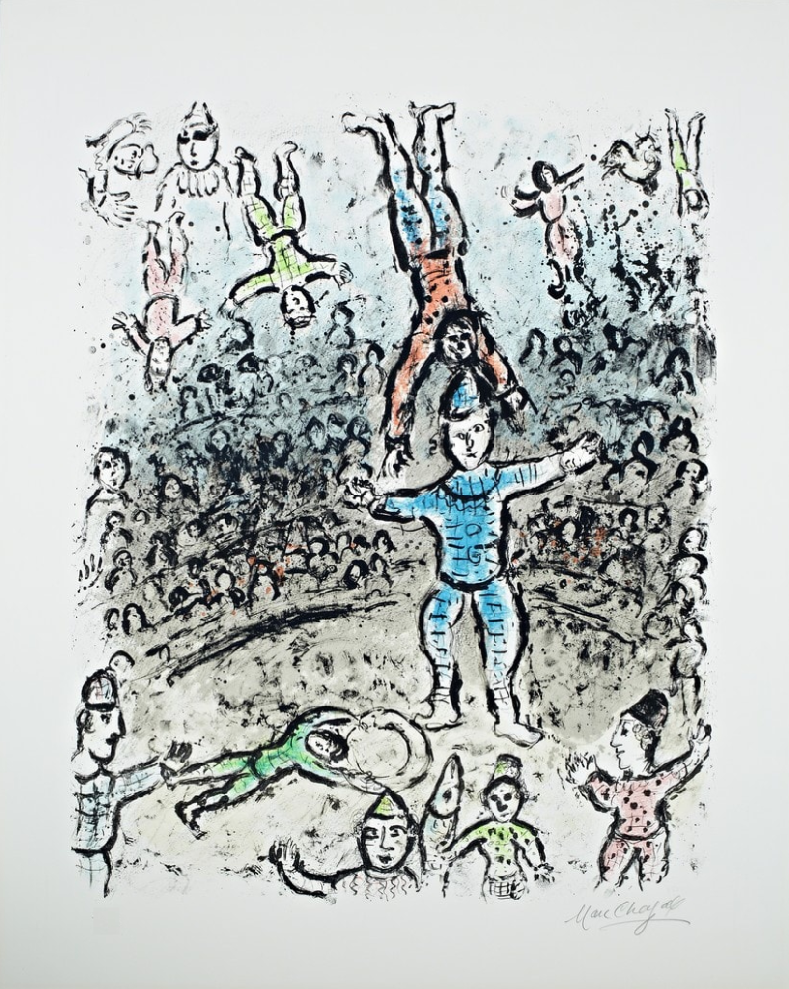 Marc Chagall – The Acrobats, 1984 – Litografía