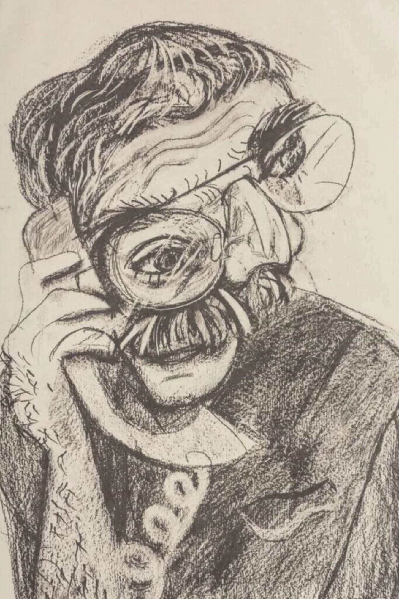 David Hockney – An Image of Ken, 1985 – Litografía