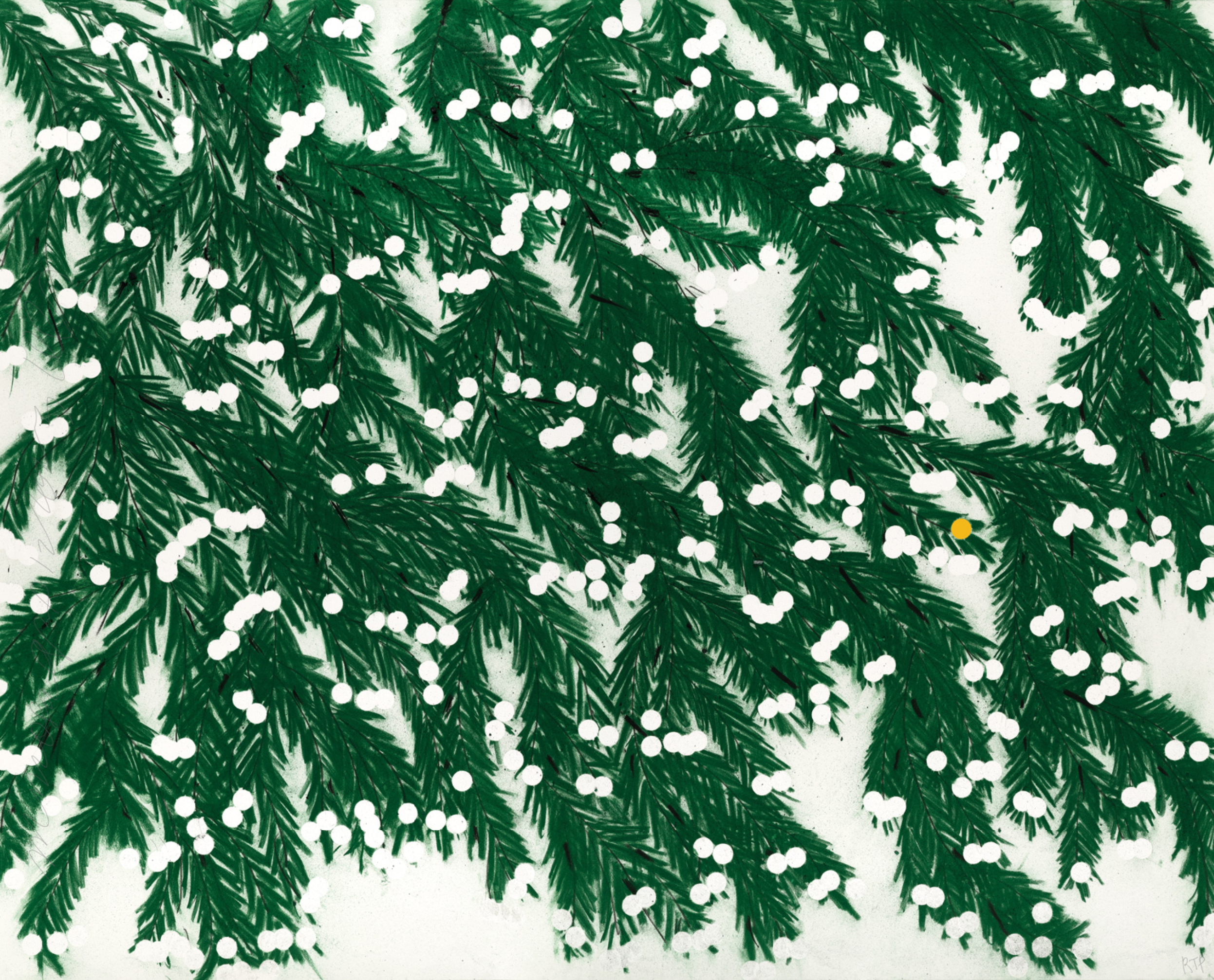 Donald Sultan – Mimosa, April 12, 2023, 2023 – Archival Print