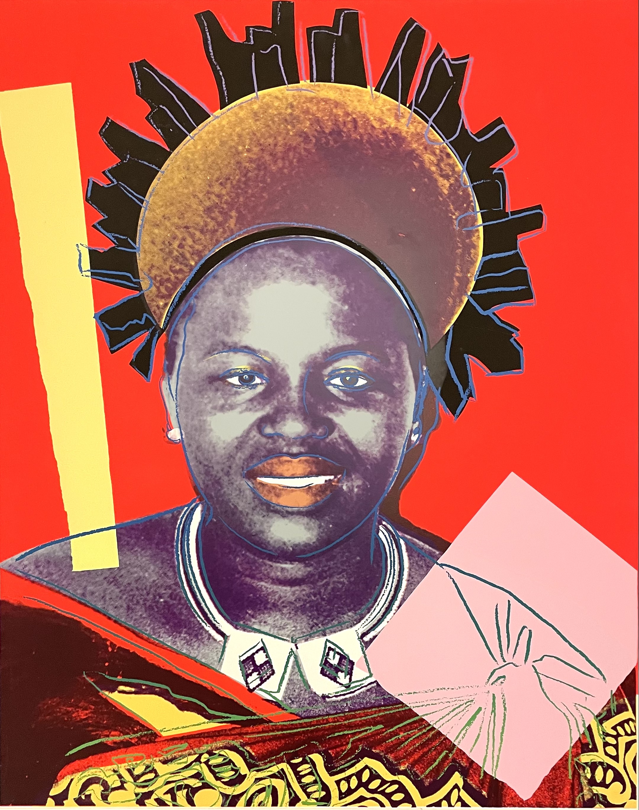 Andy Warhol – Queen Ntombi Twala of Swaziland, 1985 – Zeefdruk