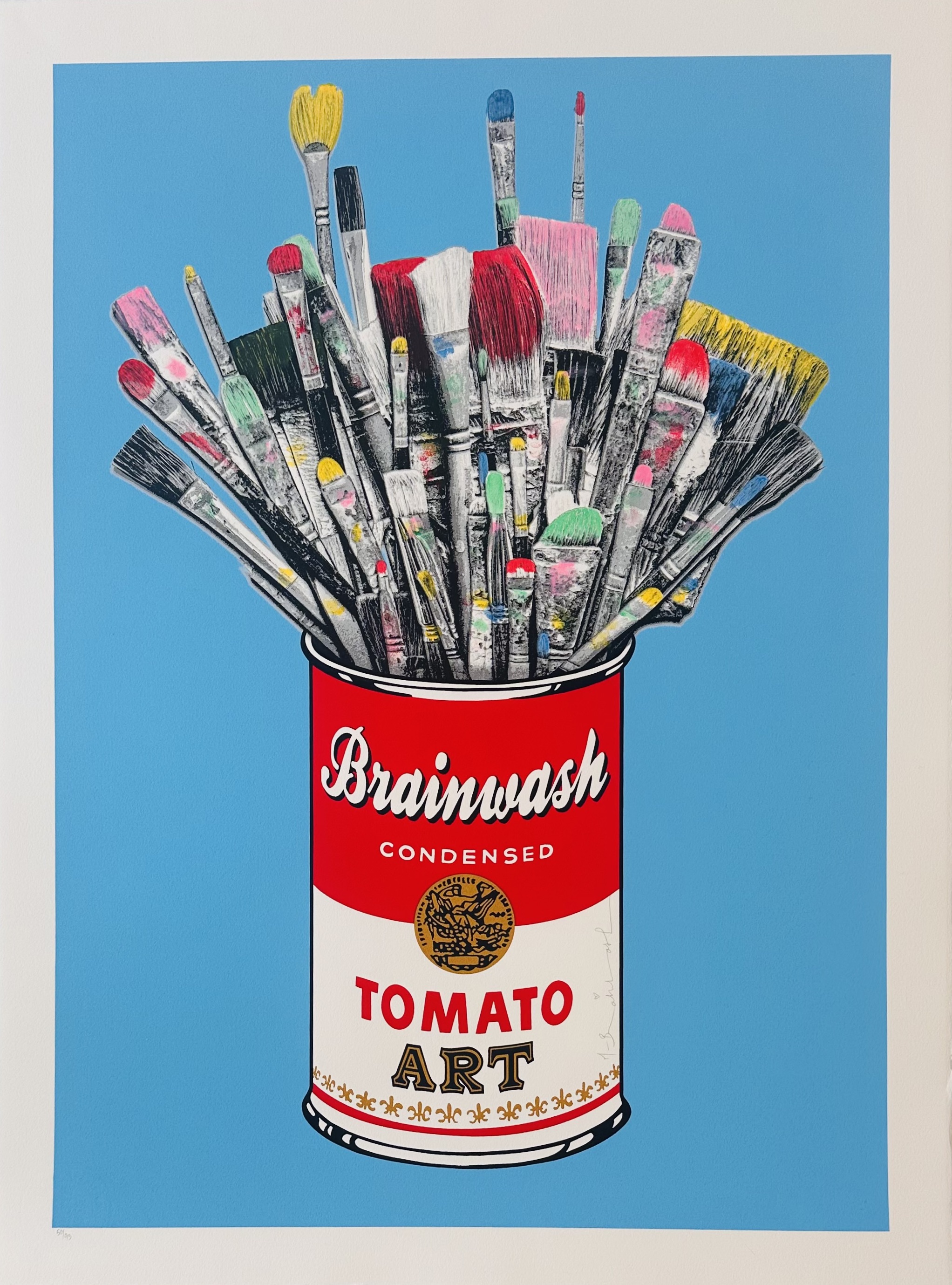 Mr. Brainwash – Tomato Pop (Blue), 2023 – Siebdruck