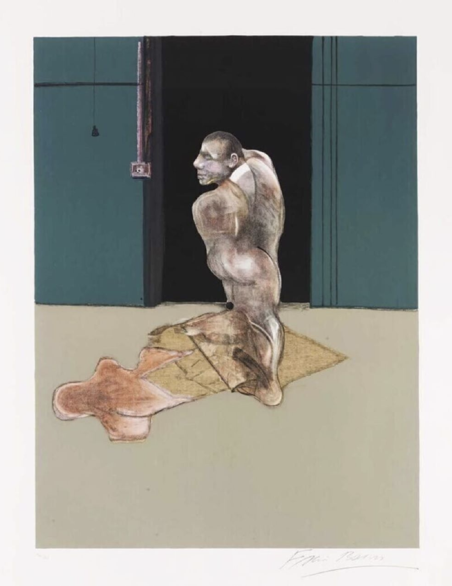 Francis Bacon – Study for a portrait of John Edwards (s.9495), 1986 – Lithographie