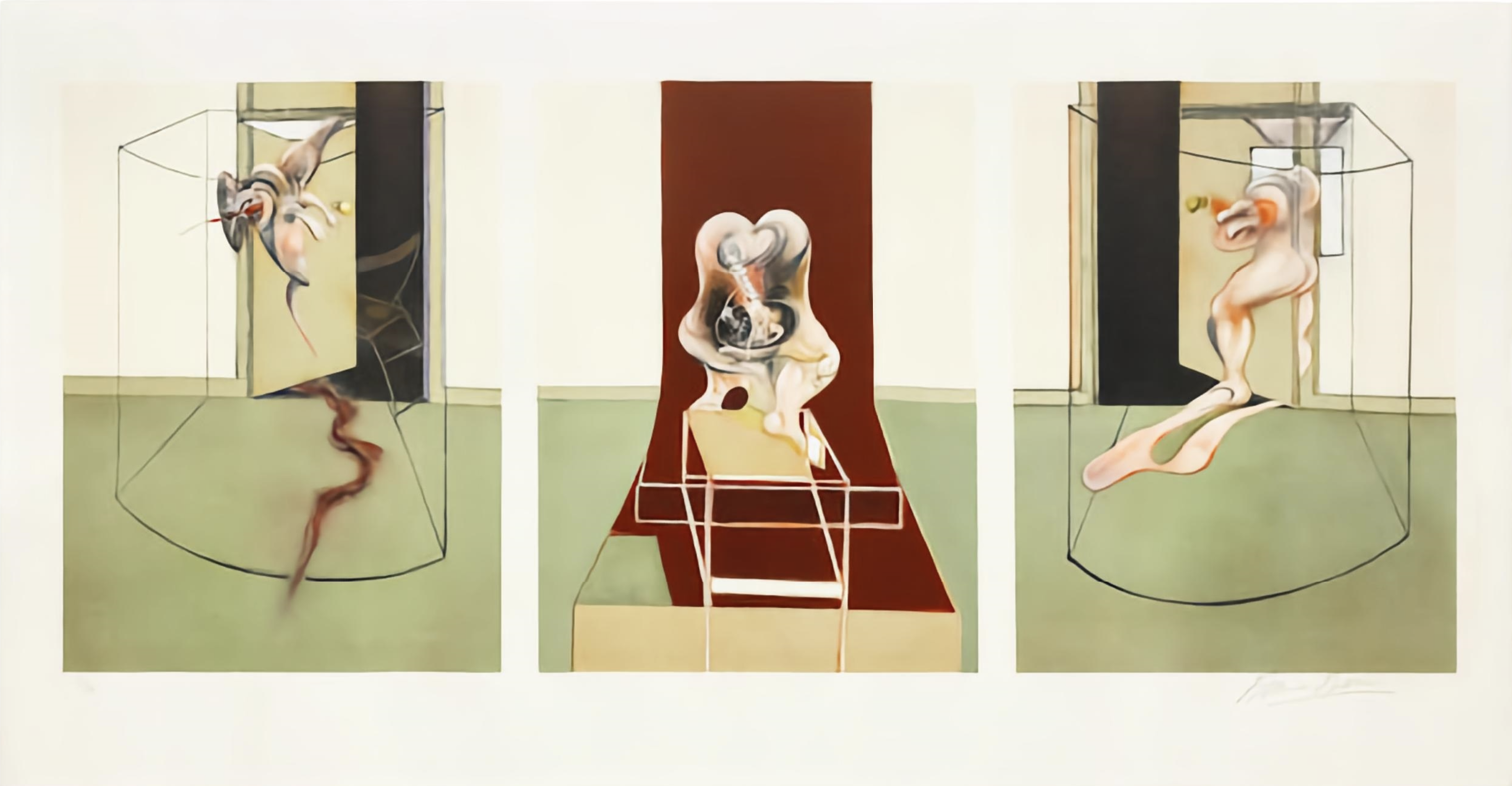 Francis Bacon – Triptych Inspired by Oresteia of Aeschylus (s.9503), 1981 – Litografía