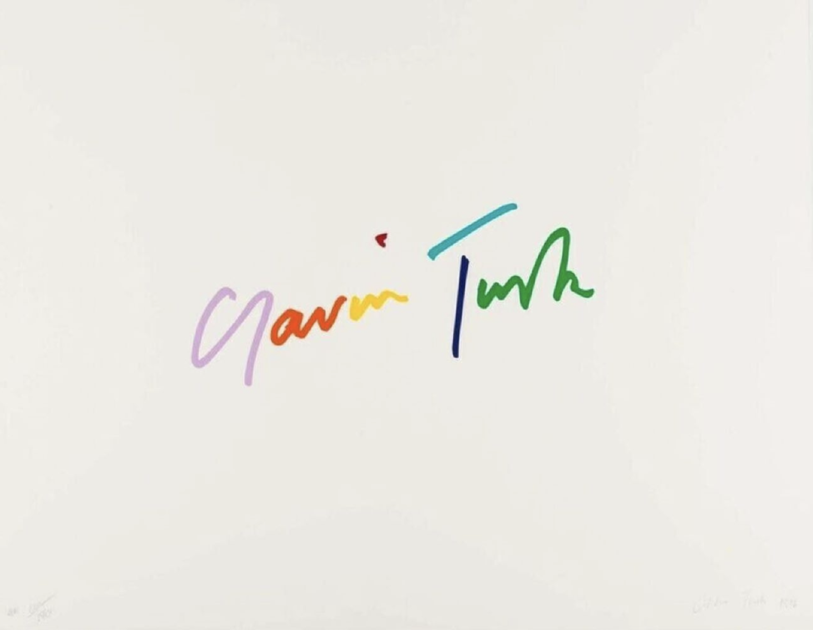 Gavin Turk – Knob, 1997 – Silkscreen