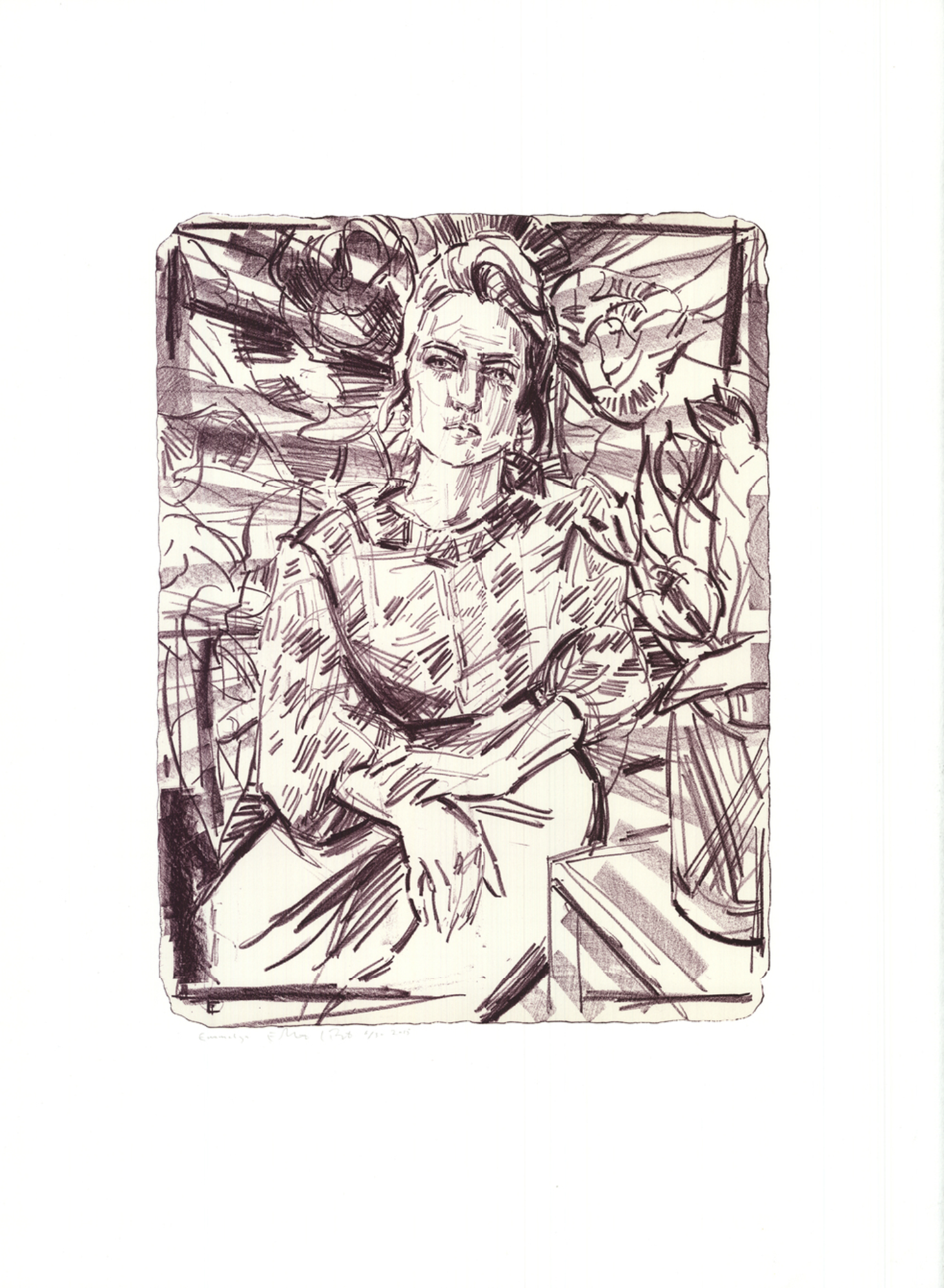 Elizabeth Peyton – Emmelyn Butterfield-Rosen, 2014 – Lithographie