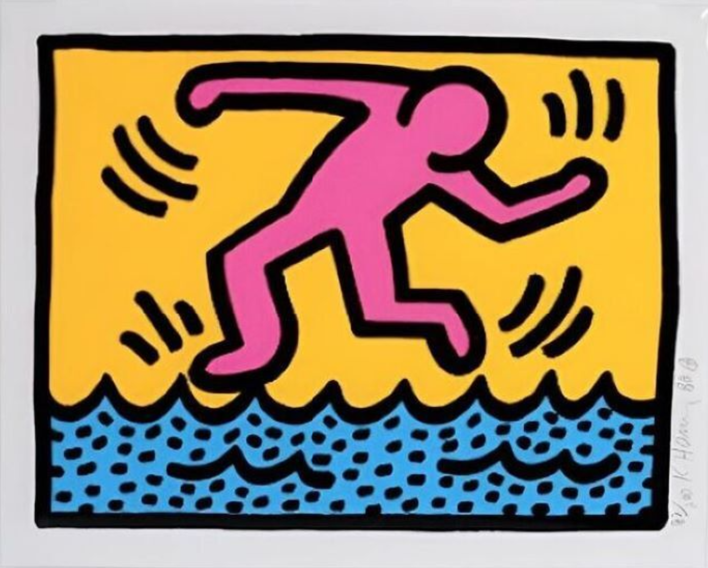 Keith Haring – Pop Shop II Plate 3, 1988 – Screen-print