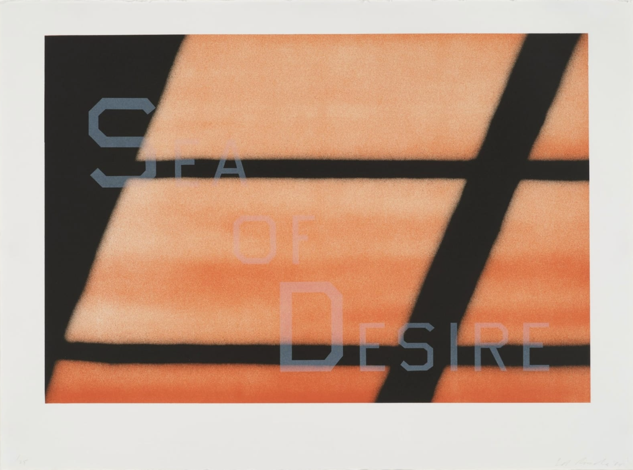 Ed Ruscha – Sea of Desire, 1984 – Lithografie