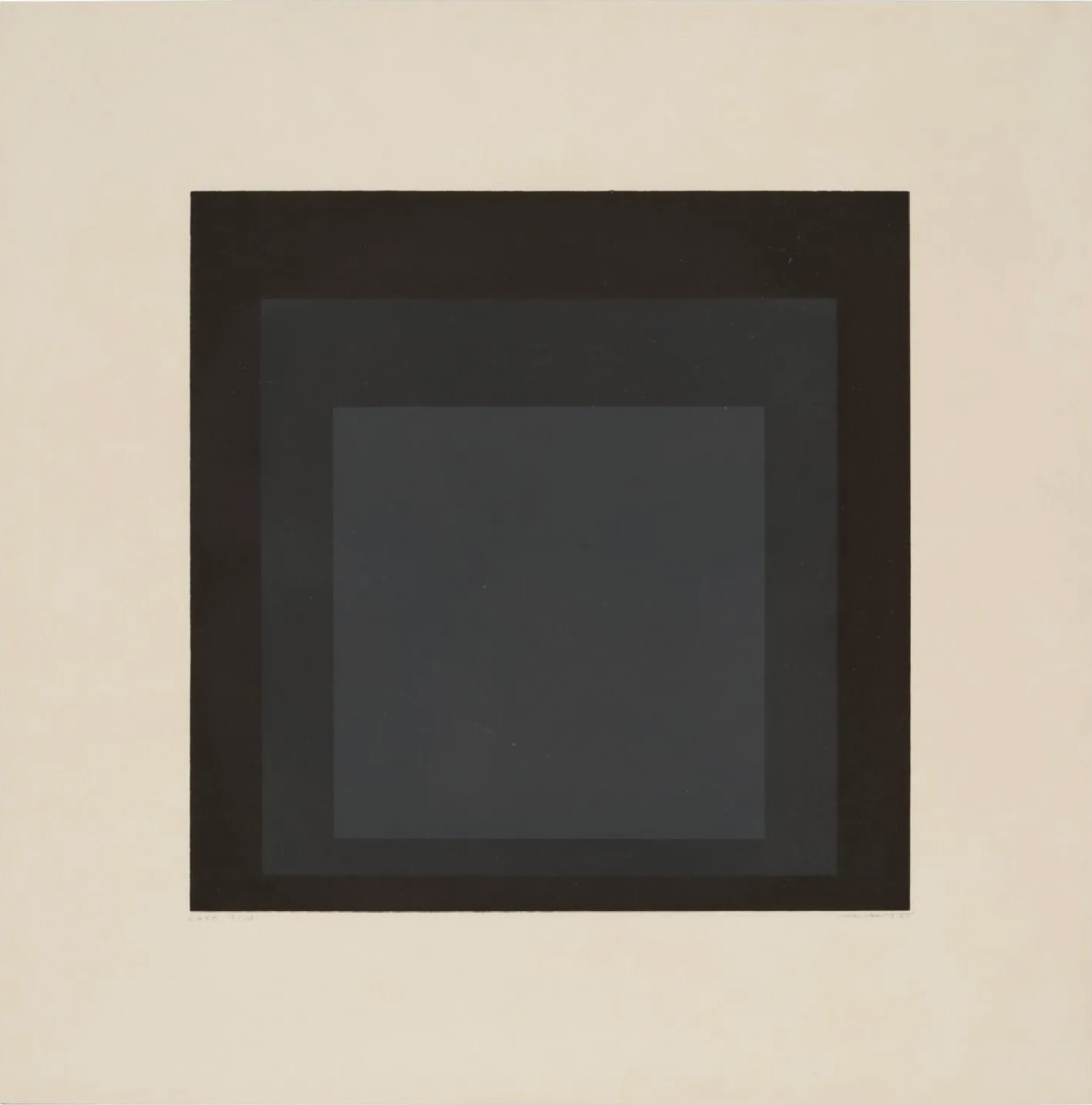 Josef Albers – Late, from Soft Edge-Hard Edge, 1965 – Screen-print