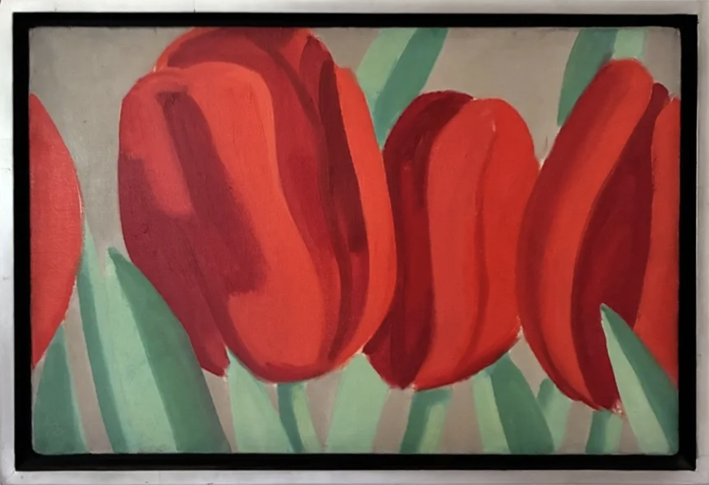 Alex Katz – Red Tulips, 1967 – Öl auf Leinwand
