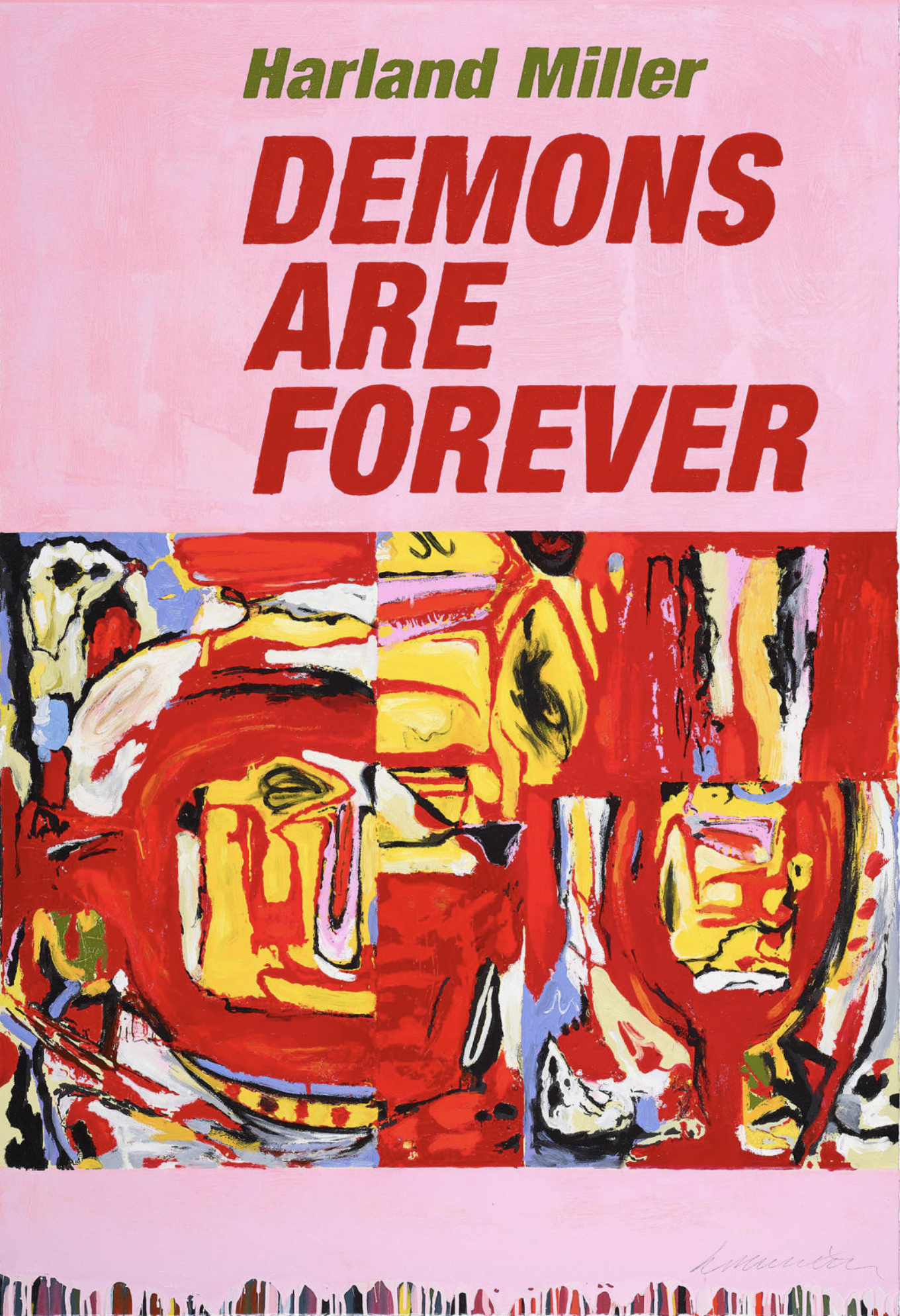 Harland Miller – Demons Are Forever, 2024 – Impression en relief?