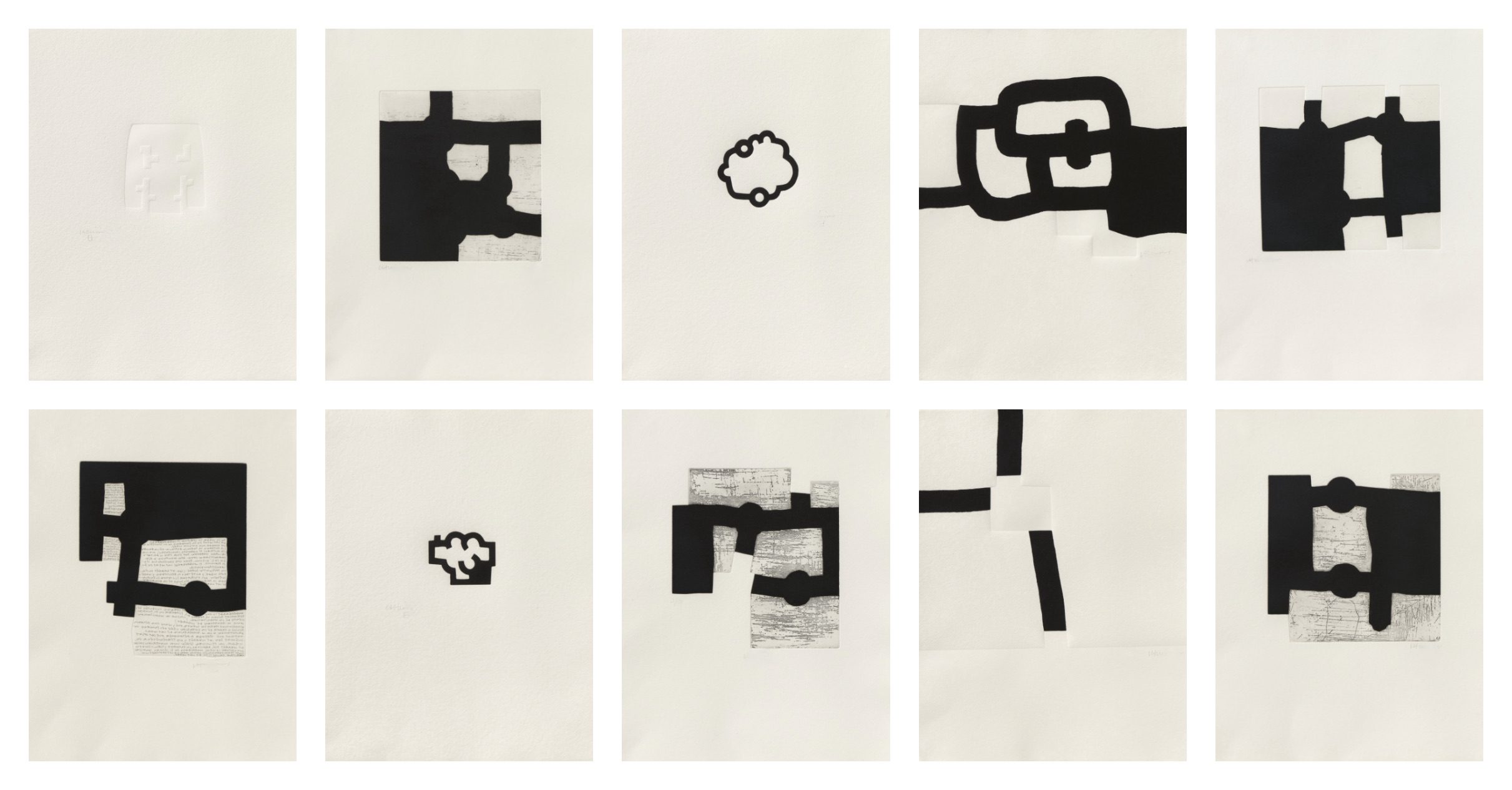 Eduardo Chillida – Libro Aromas (portfolio), 2000 – Radierung