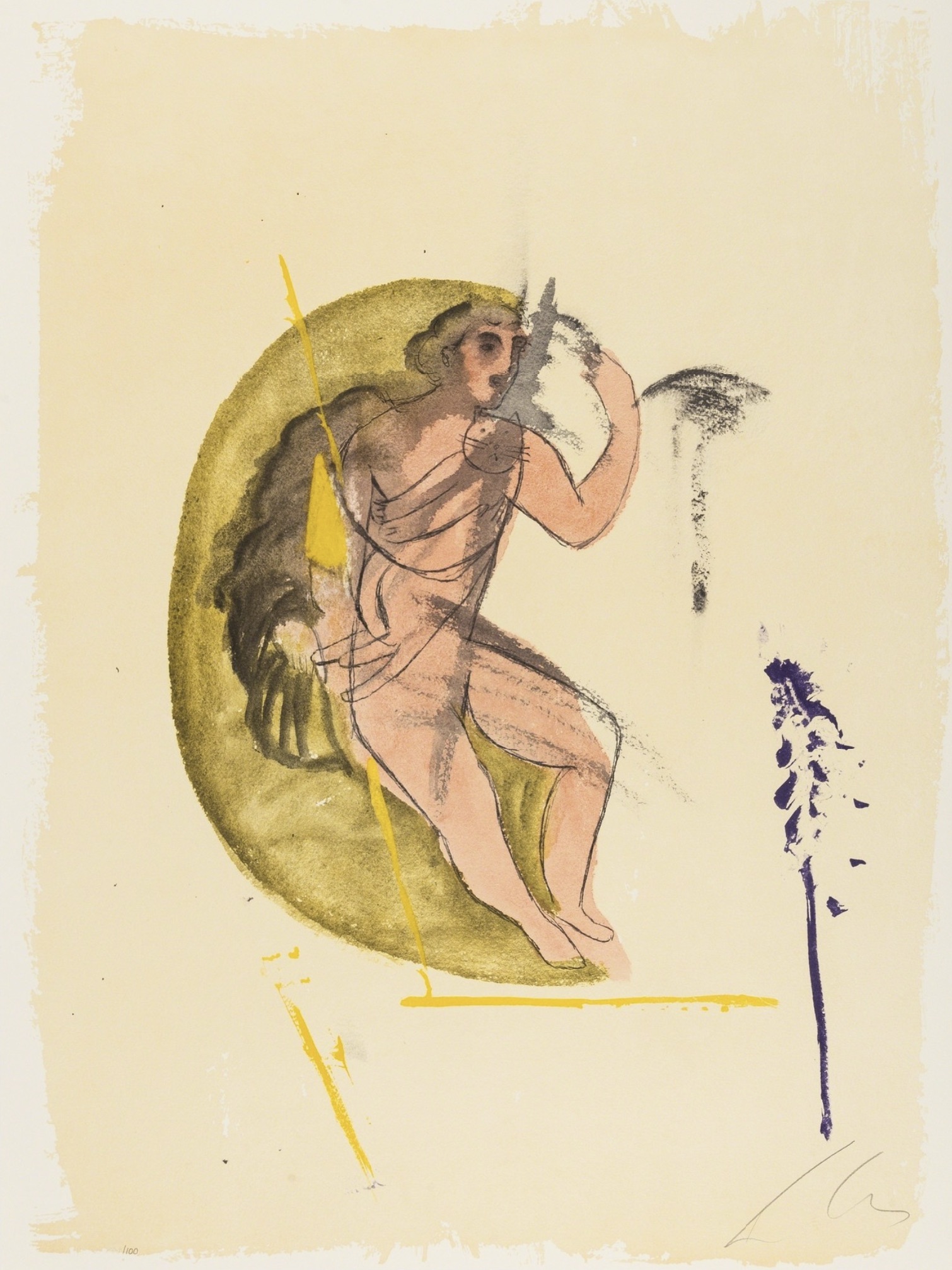 Sandro Chia – Untitled (Columbus: In Search of a New Tomorrow), 1992 – Siebdruck