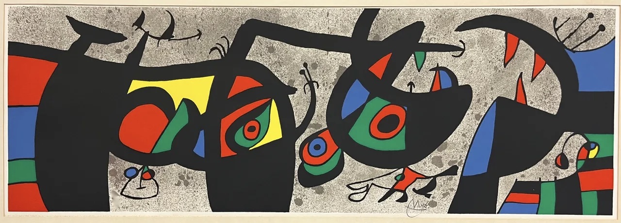 Joan Miró – Le lézard aux plumes d' or -II, 1971 – Lithographie