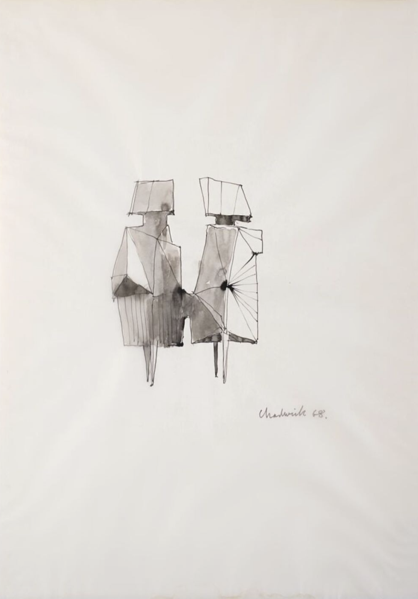 Lynn Chadwick – Two Watchers, 1968 – Tinte