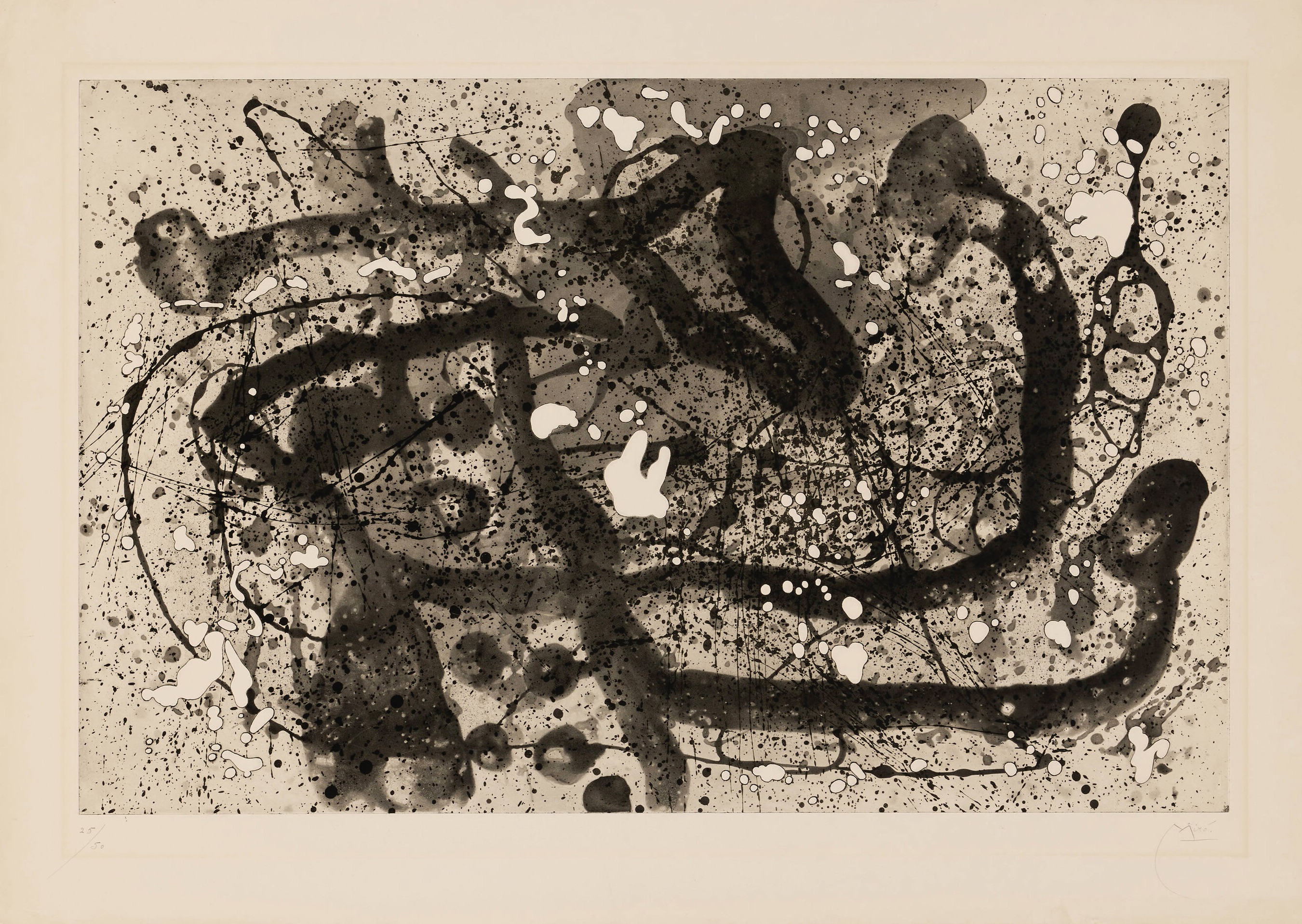 Joan Miró – Les Geants III, 1960 – Aquatinte