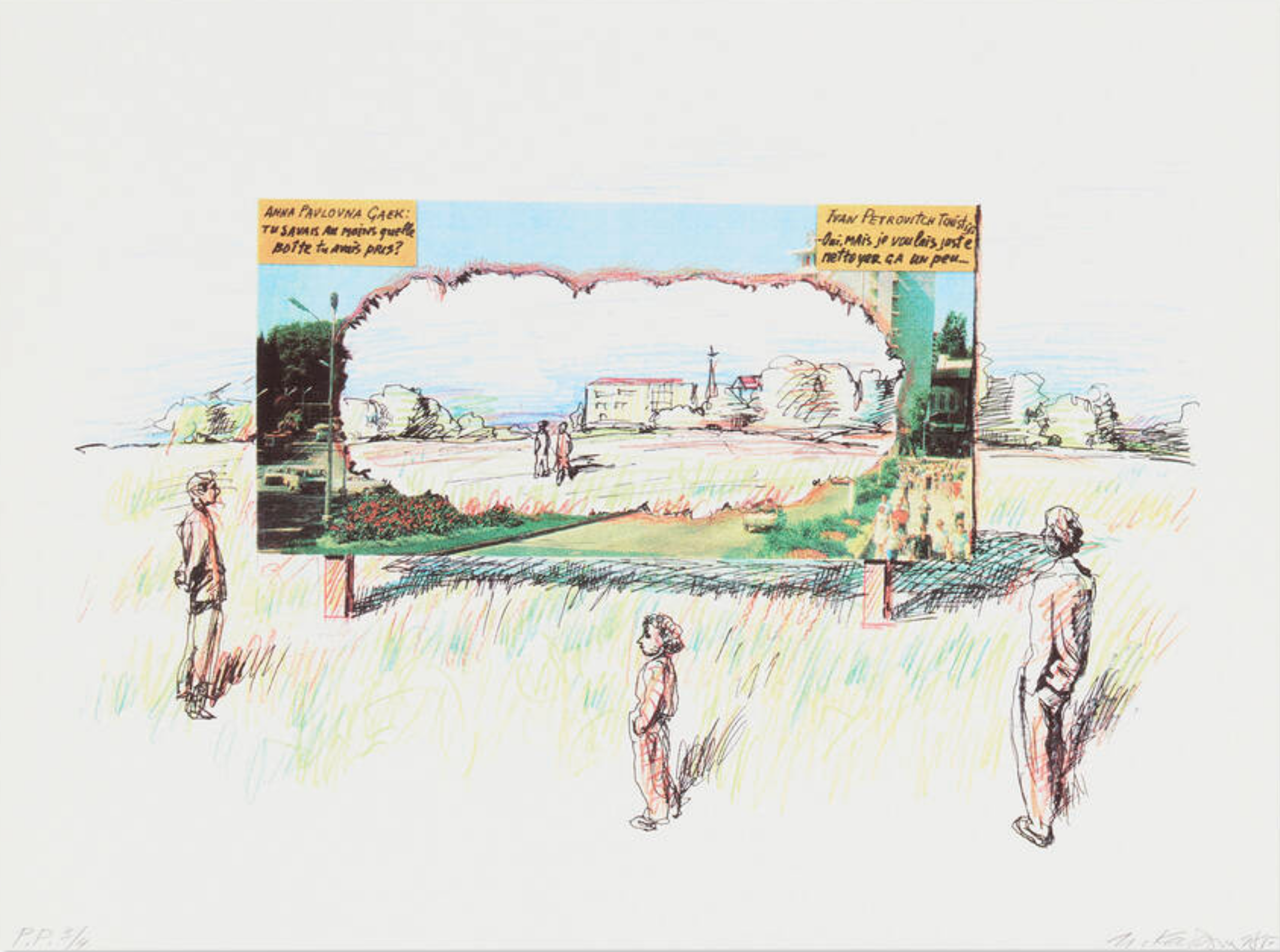 Ilja Kabakov – Untitled (From The Edge of Awareness), 1998 – Siebdruck