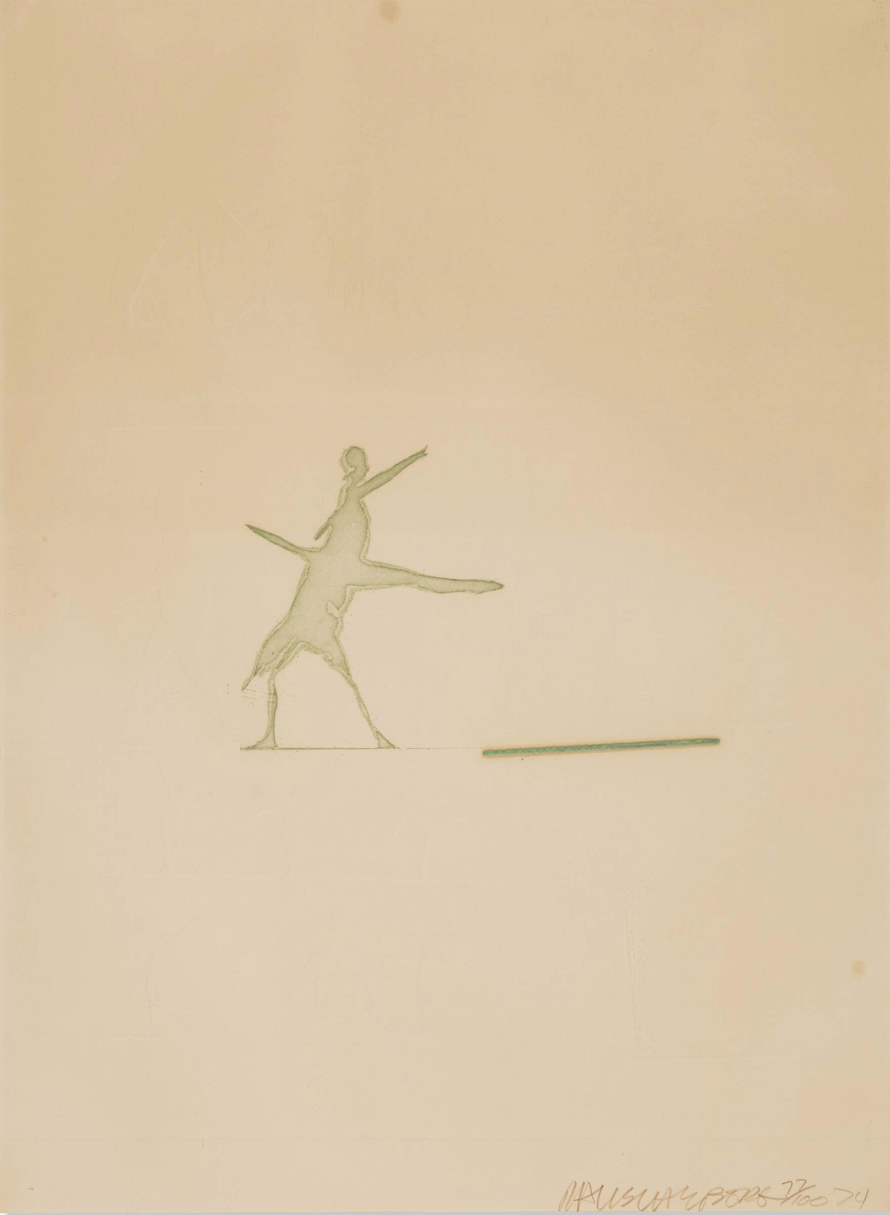 Robert Rauschenberg – Cunningham Relief (from the Merce Cunningham portfolio), 1974-75 – Repujado