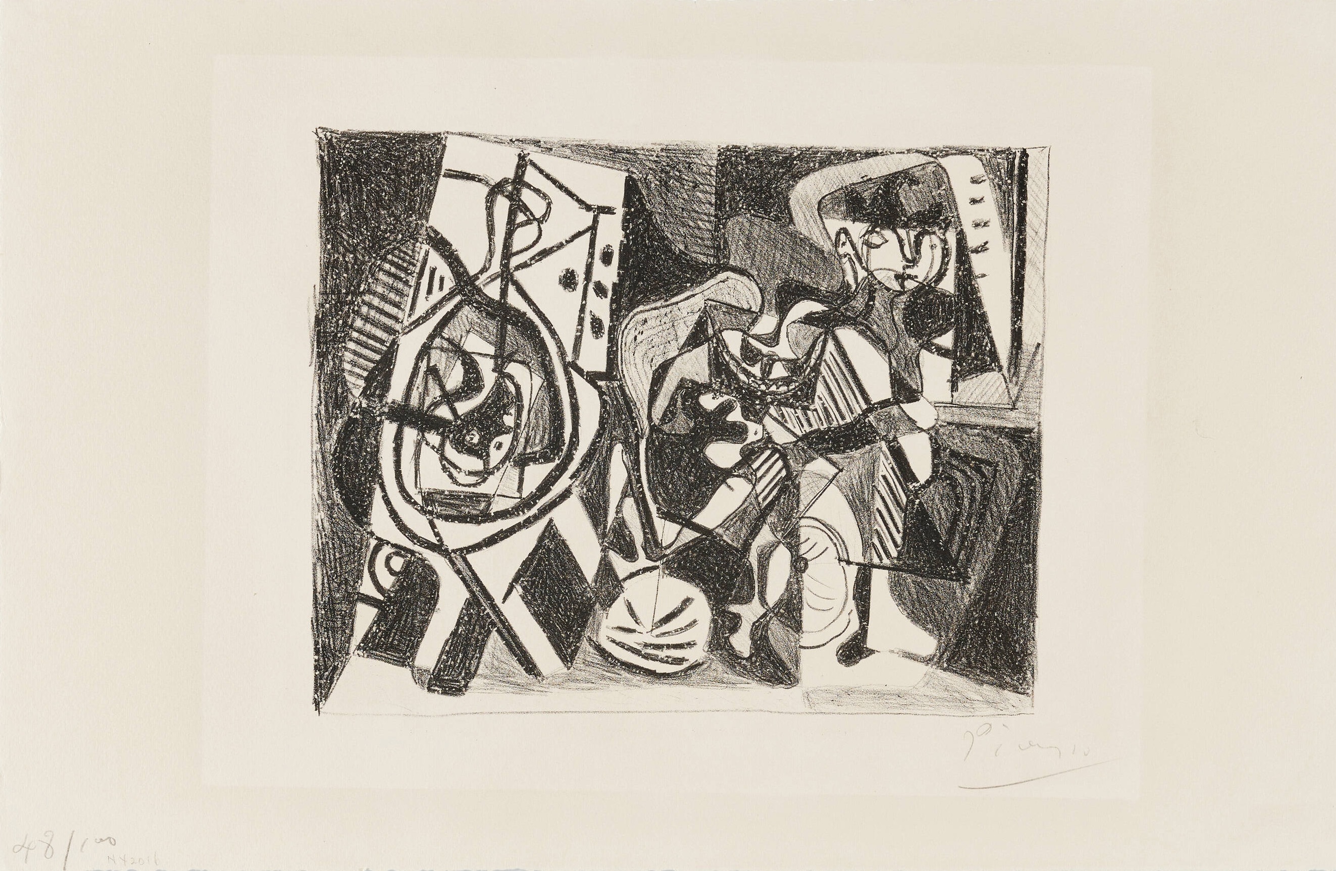 Pablo Picasso – Scène d'intérieur, 1926 – Lithographie