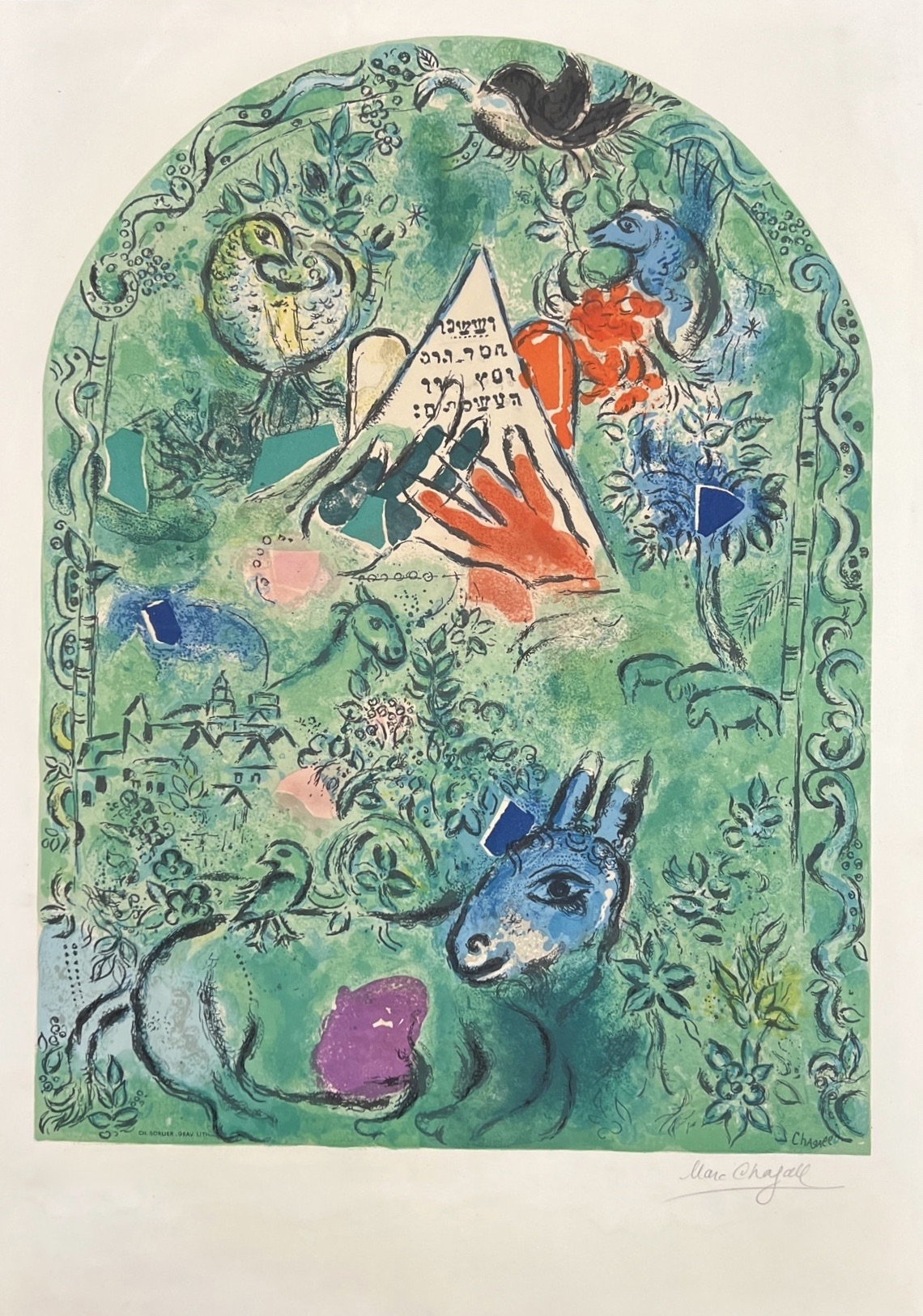 Marc Chagall – The Tribe of Issachar, 1964 – Litografía