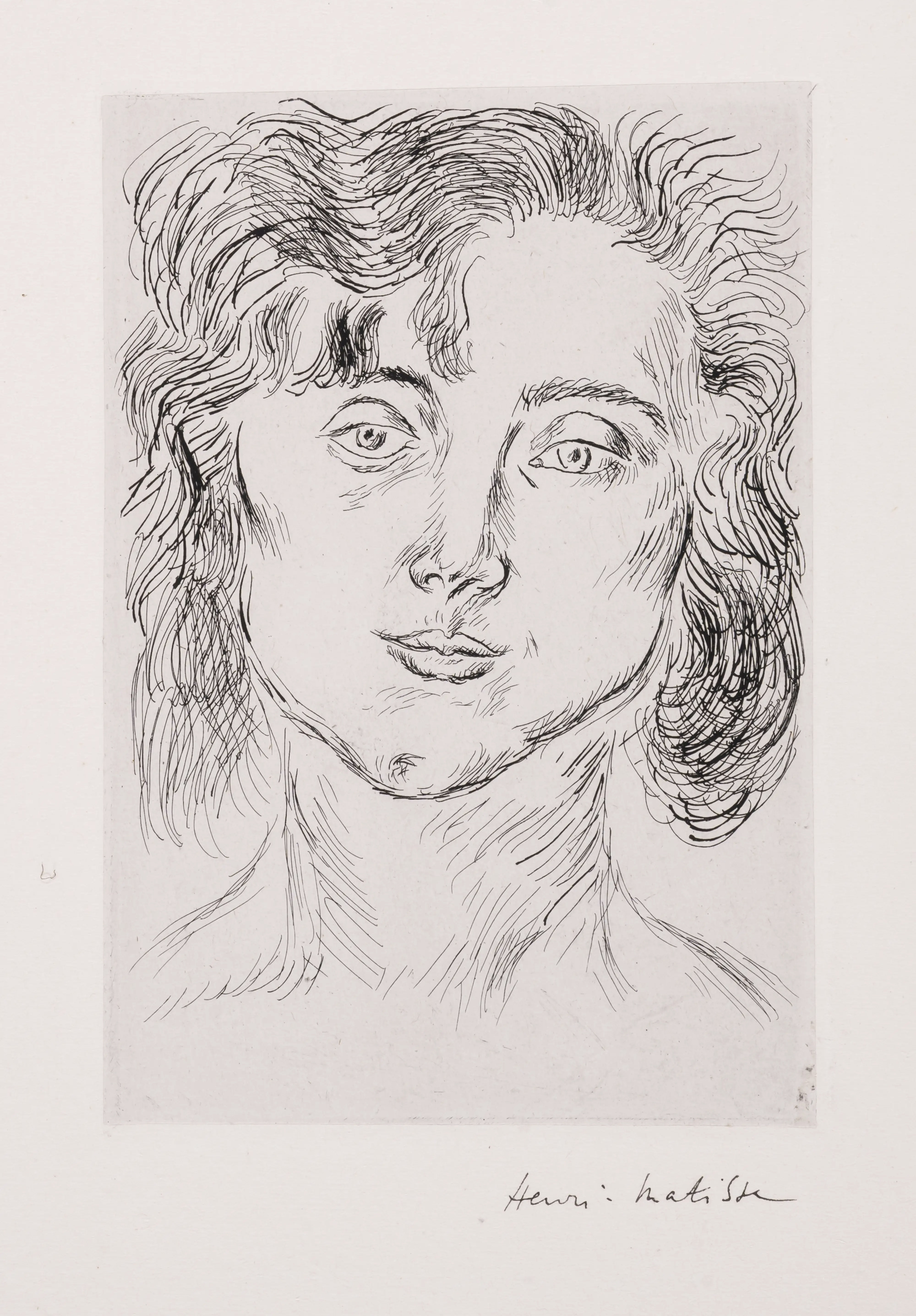 Henri Matisse – One plate, from Cinquante Dessins (Duthuit Books 2), 1920 – Etching