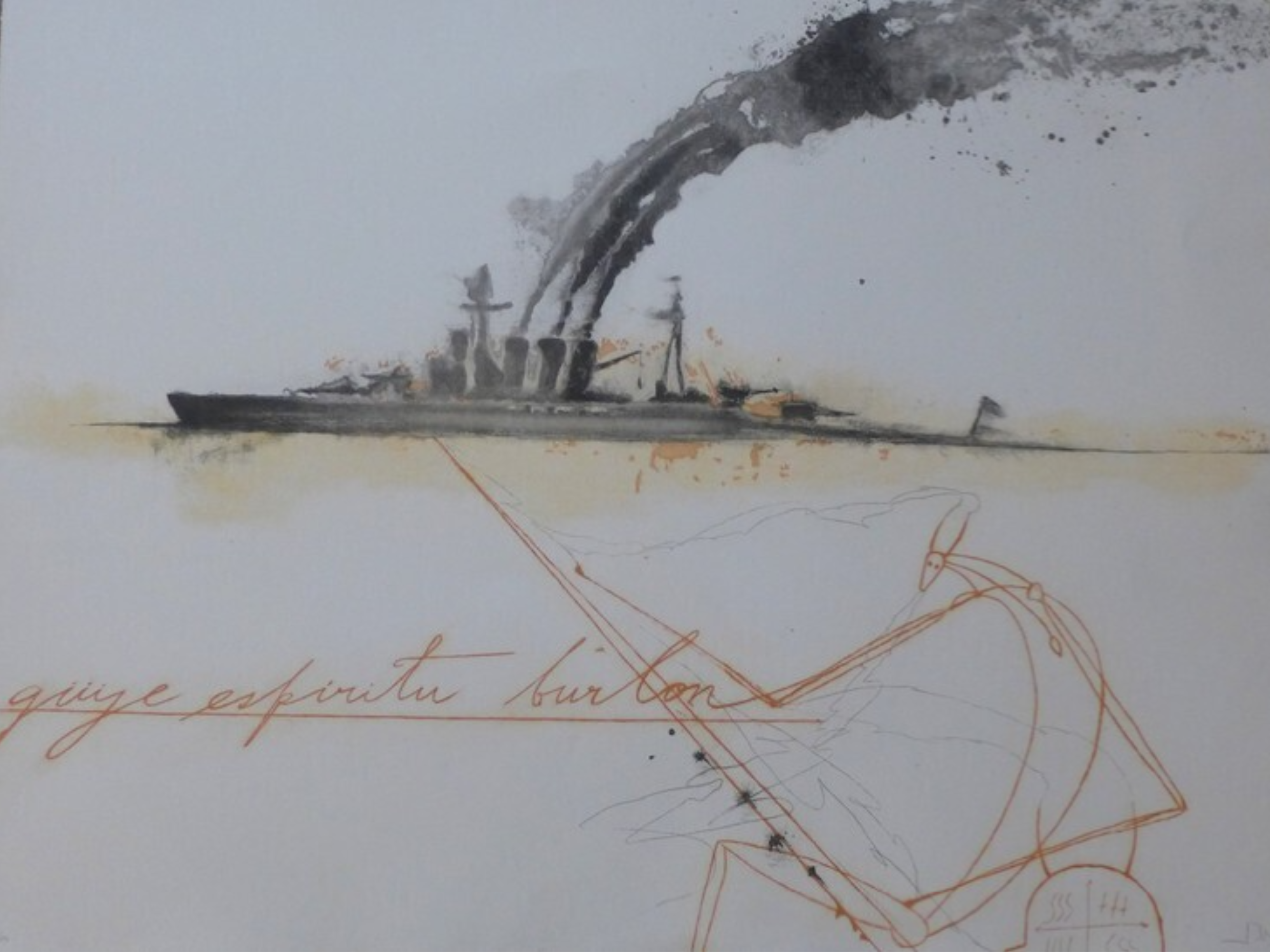 José Bedia – Güije espíritu burlón, 2009 – Etching