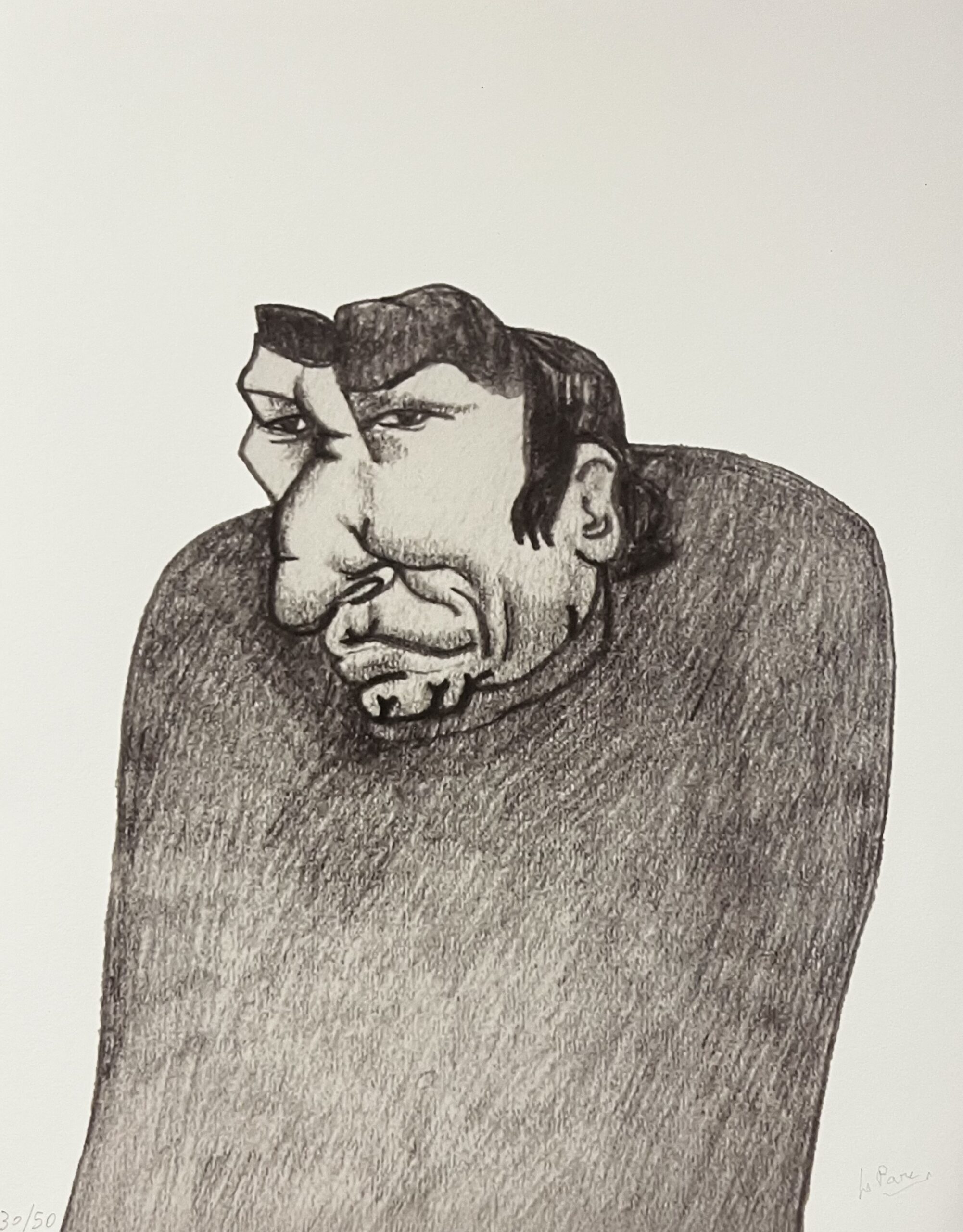 Julio Le Parc – Viscache – Self Portrait, 2025 – Digitaldruck auf Papier