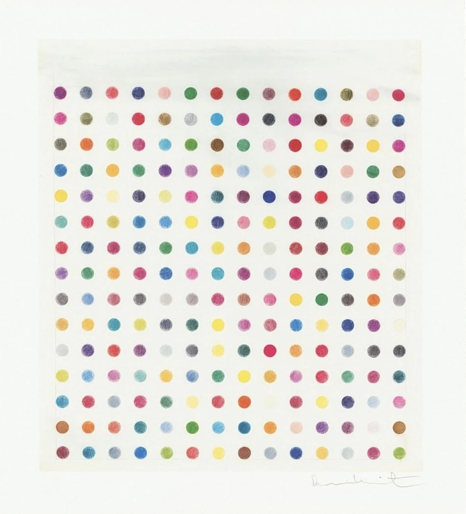 Damien Hirst – Untitled B (Spot Drawing), 2025 – Pigmentdruck