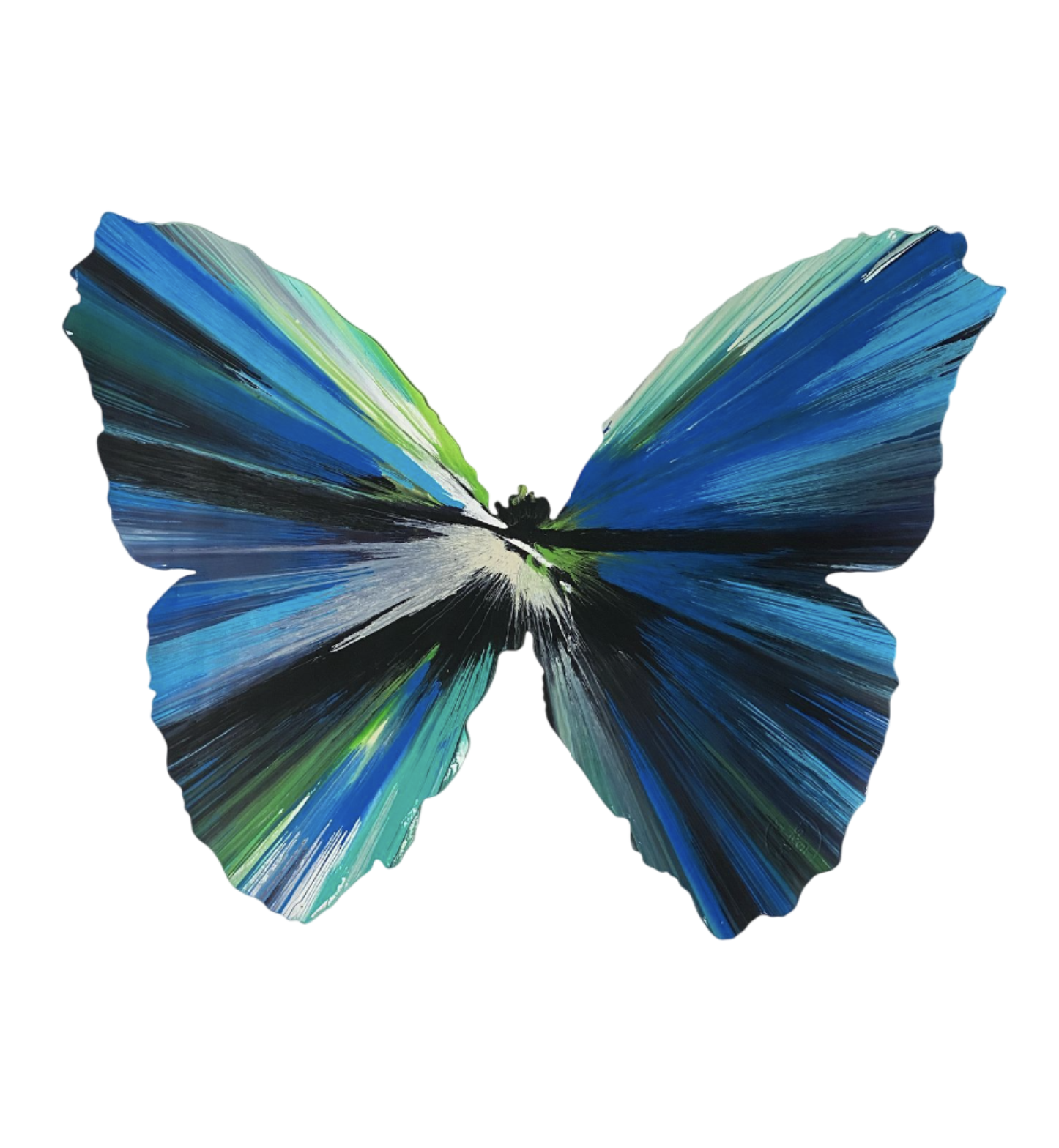 Damien Hirst – Untitled (spin butterfly), 2009 – Acryl auf Papier
