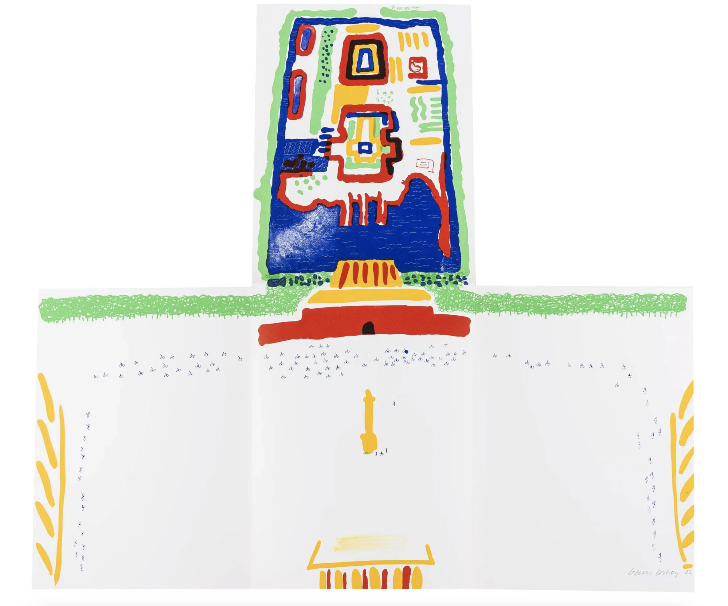 David Hockney – China Diary (MCA Tokyo 254), 1982 – Lithographie