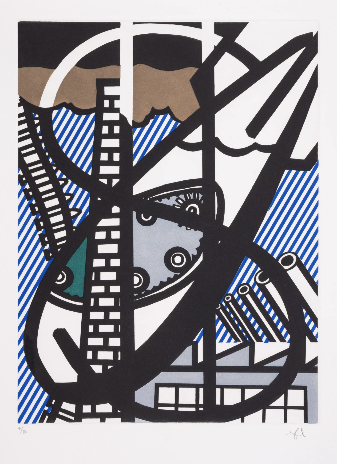 Roy Lichtenstein – Illustration for 'Une Fenêtre ouverte sur Chicago' (Corlett 271), 1992 – Ets en Aquatint