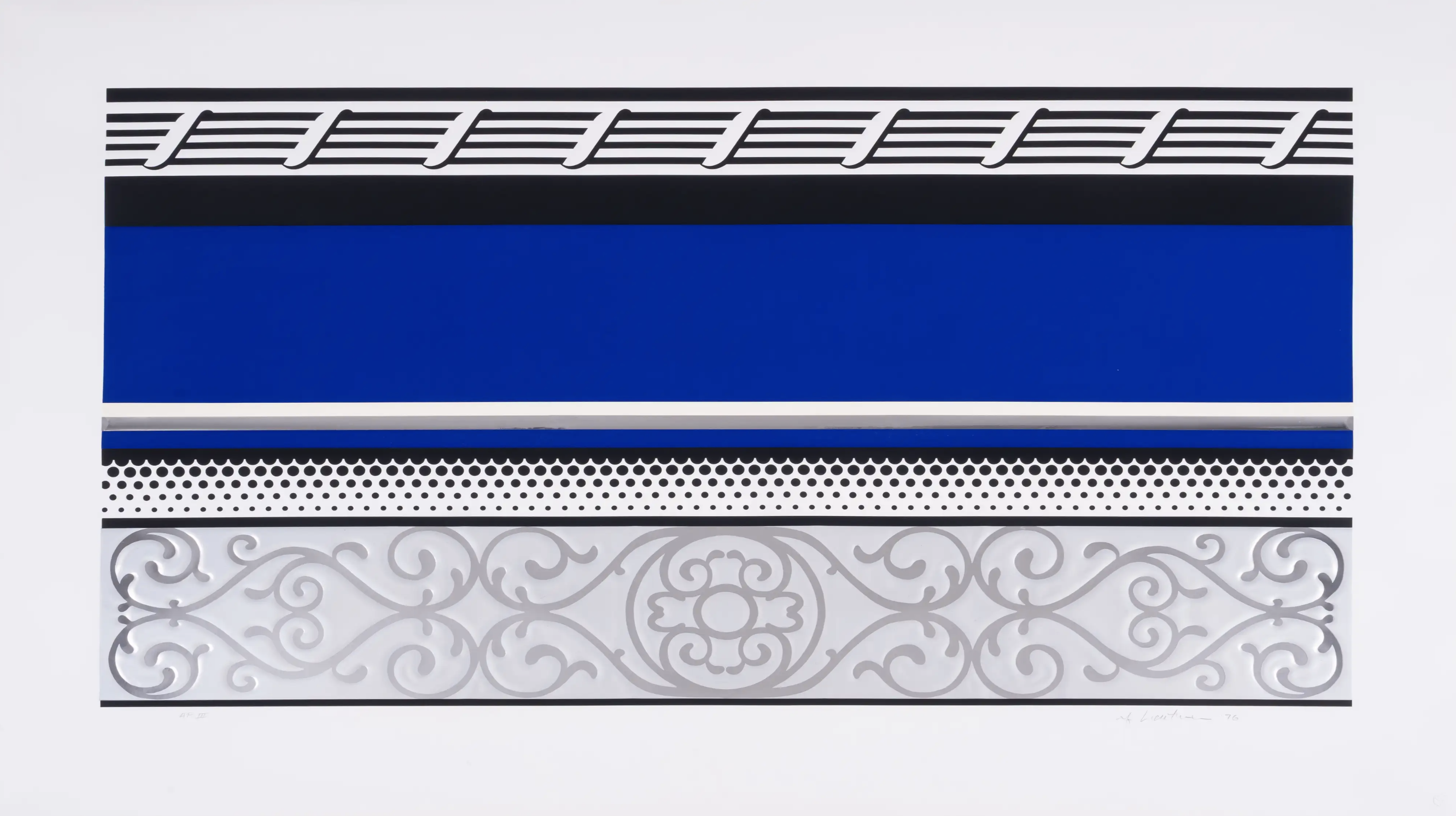Roy Lichtenstein – Entablature V (Corlett 142), 1976 – Collage