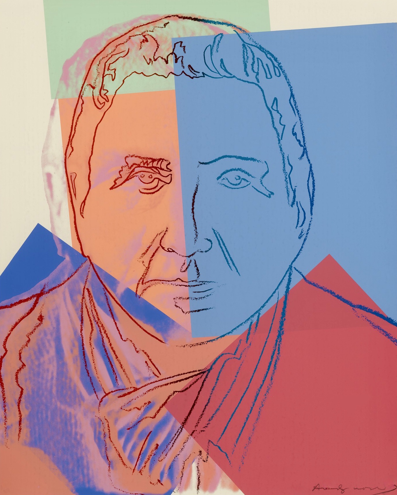 Andy Warhol – Gertrude Stein (FS II.227), 1980 – Zeefdruk