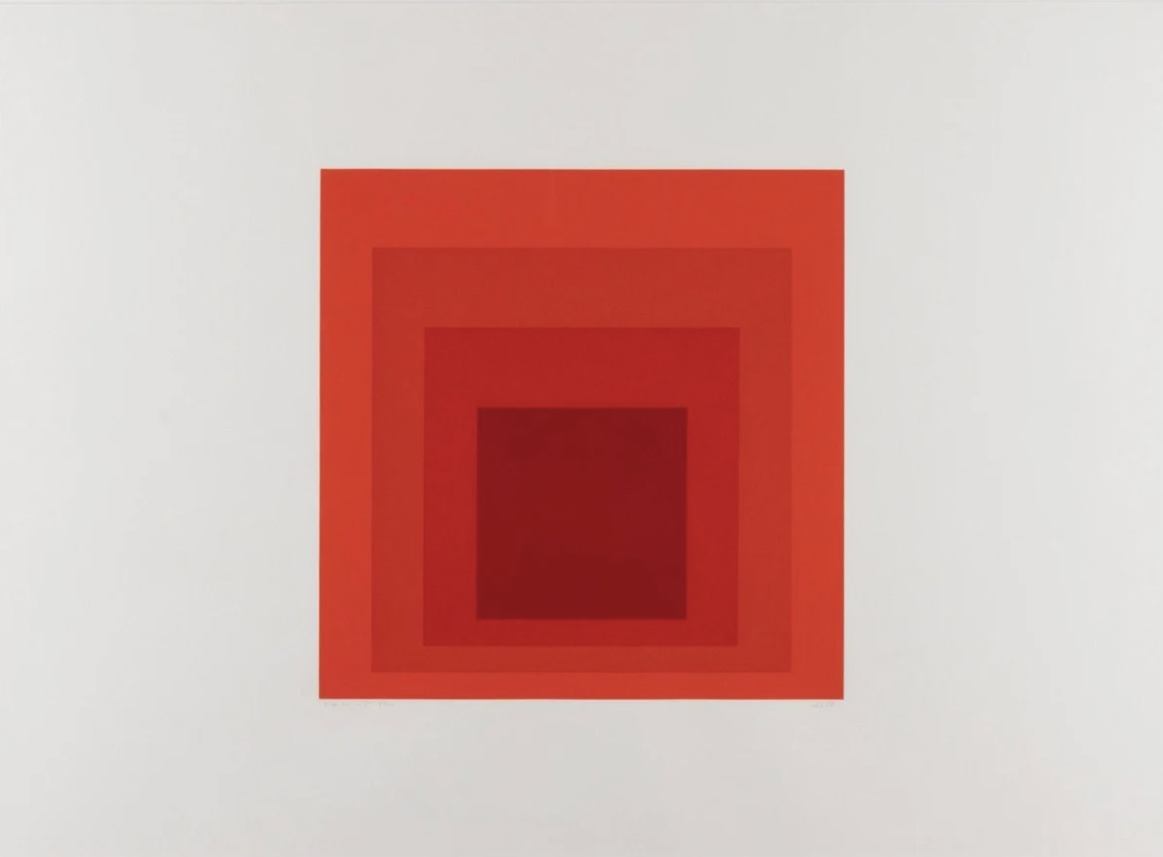 Josef Albers – JHM-I, 1973 – Siebdruck