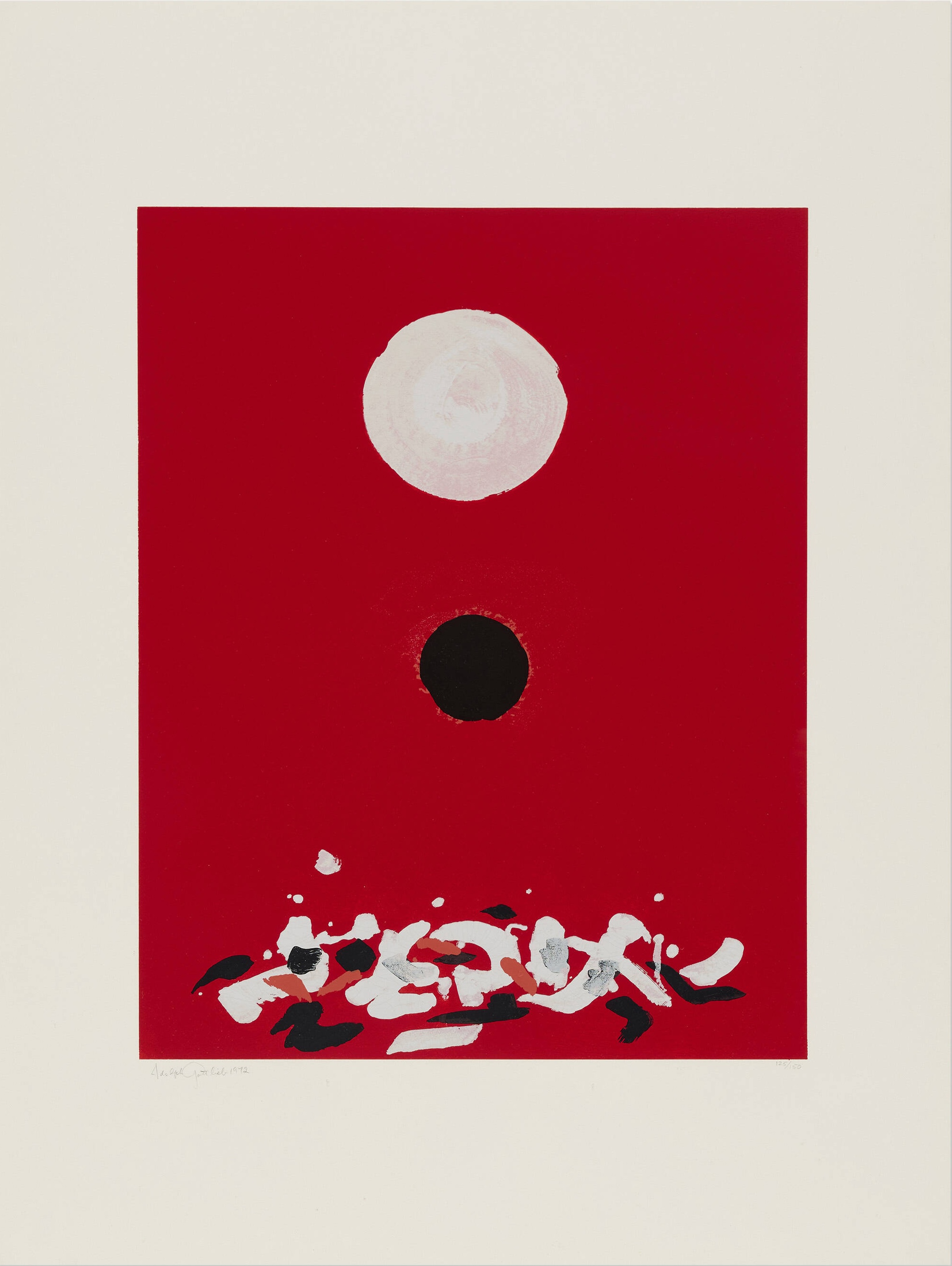 Adolph Gottlieb – Crimson Ground, 1972 – Siebdruck